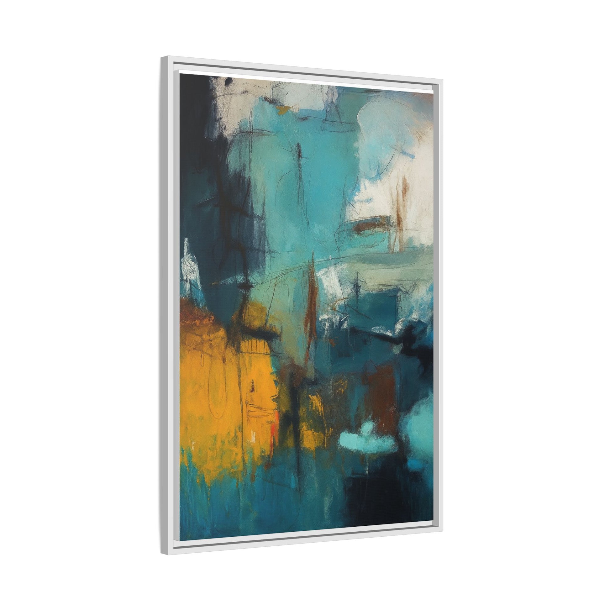 Abstract Blue Gold