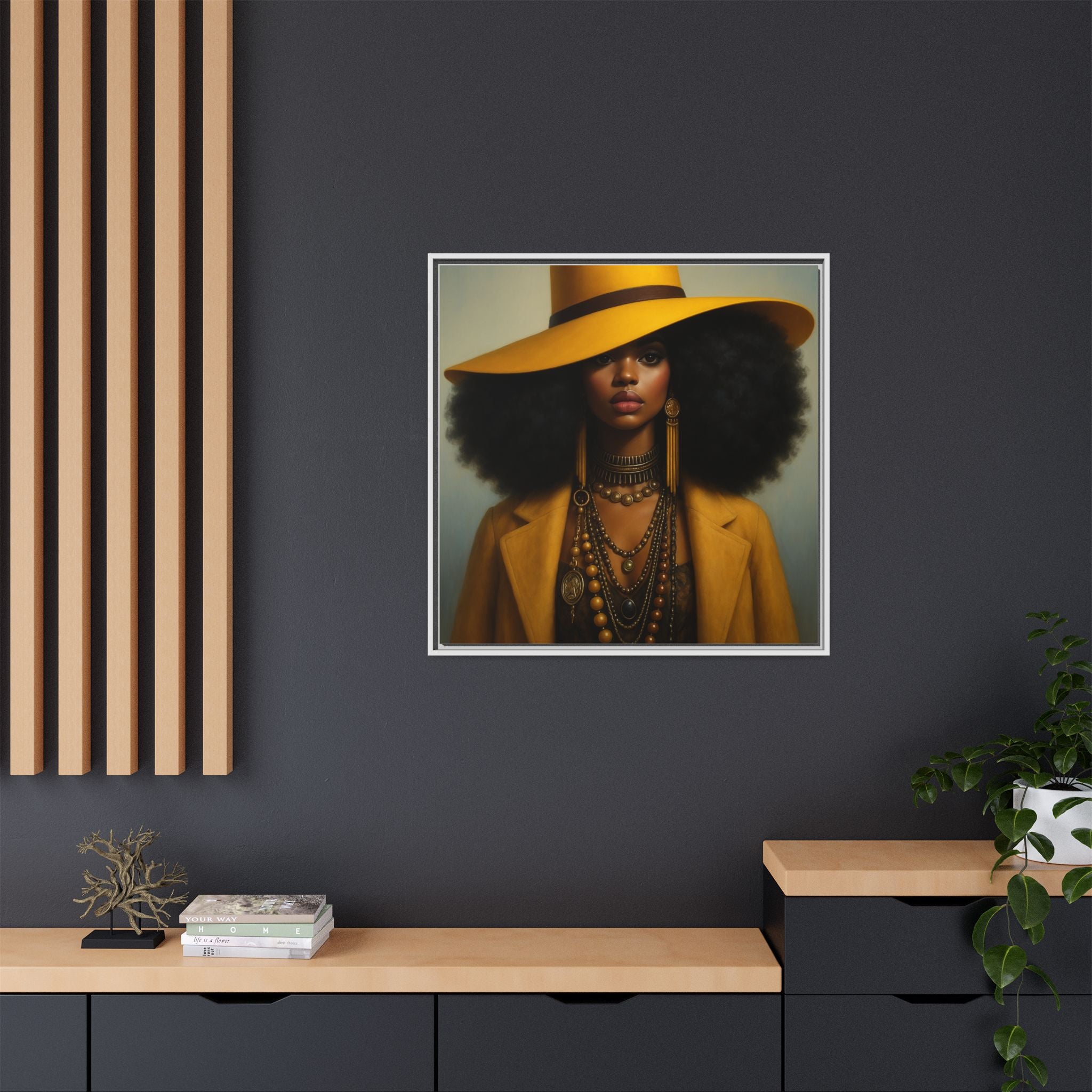 Yellow Afro Royalty of Elegance