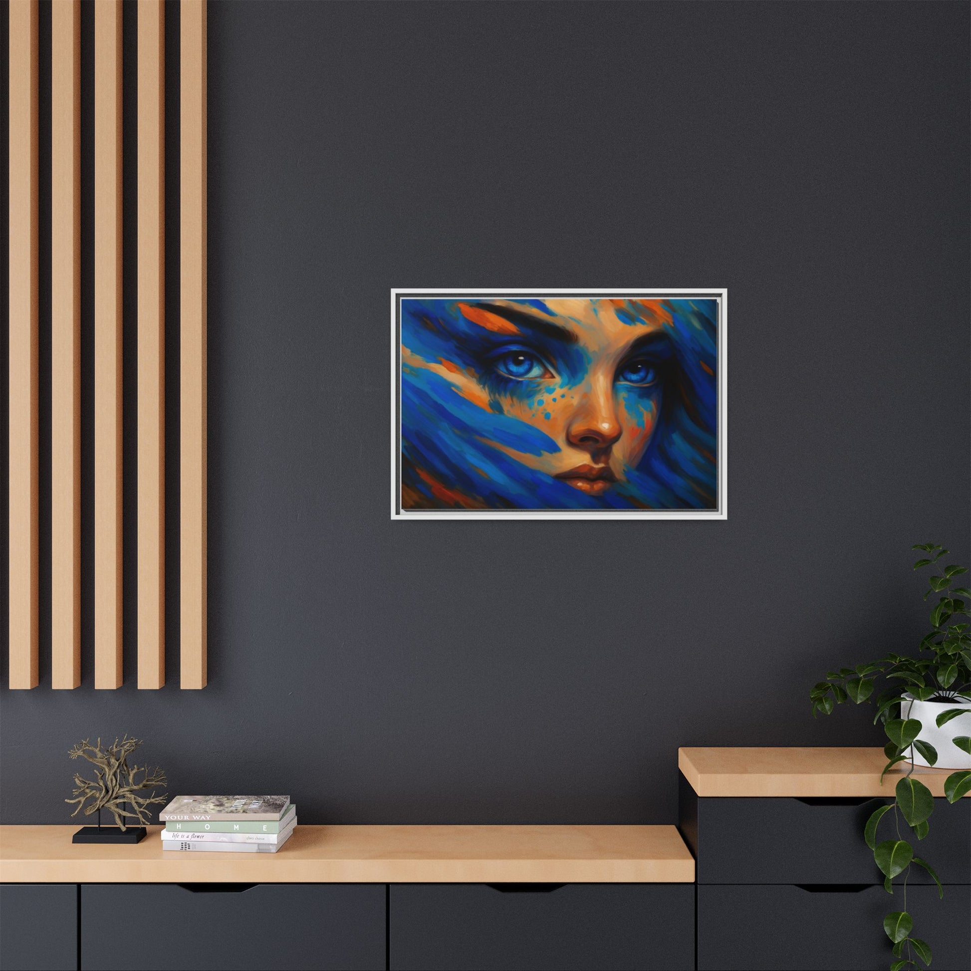 Vibrant Lady Blue Wave