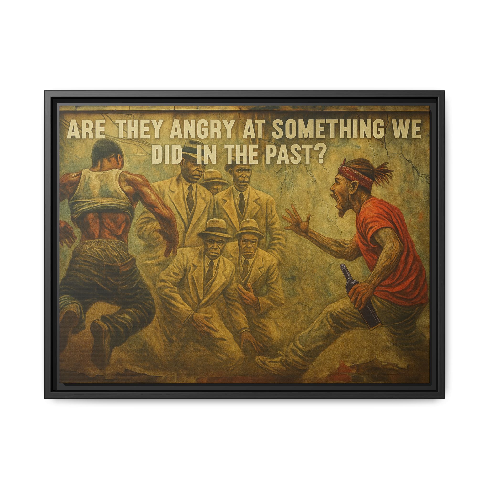 Framed Art Print: Thought-Provoking Vintage Style Wall Decor, Home Office Inspiration, Thoughtful Gift for Art Lovers