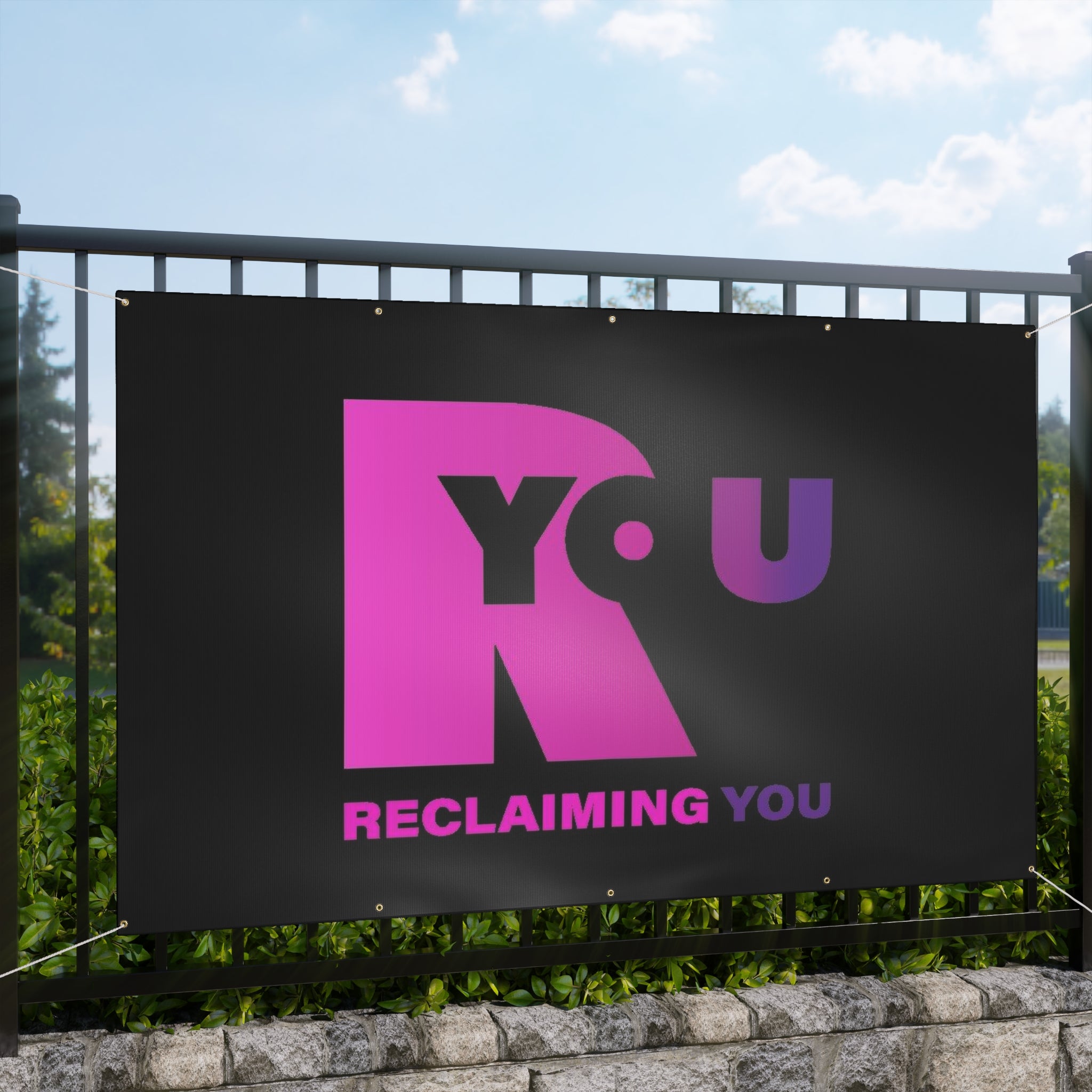 Reclaiming You Matte Banner, Empowerment Sign, Motivational Wall Decor, Event Decoration, Inspirational Banner, Personal Growth