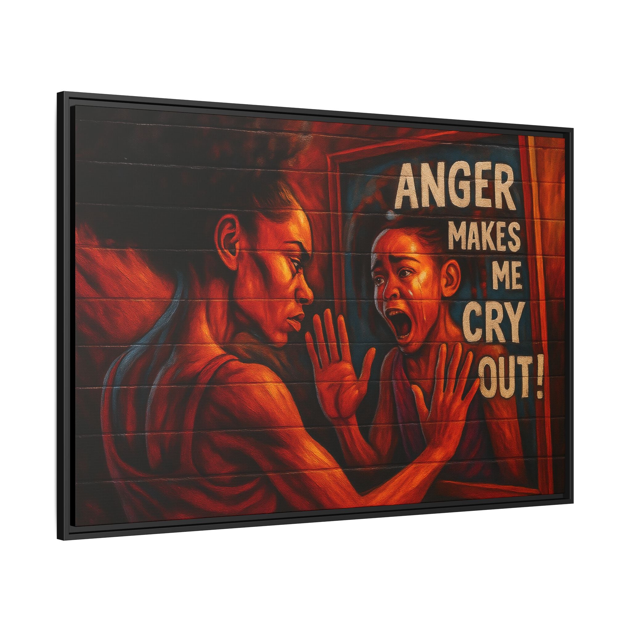 Framed Wall Art - Emotionally Resonant Canvas, Inspirational Home Decor, Powerful Motivational Gift, Unique Art for Self-Reflection