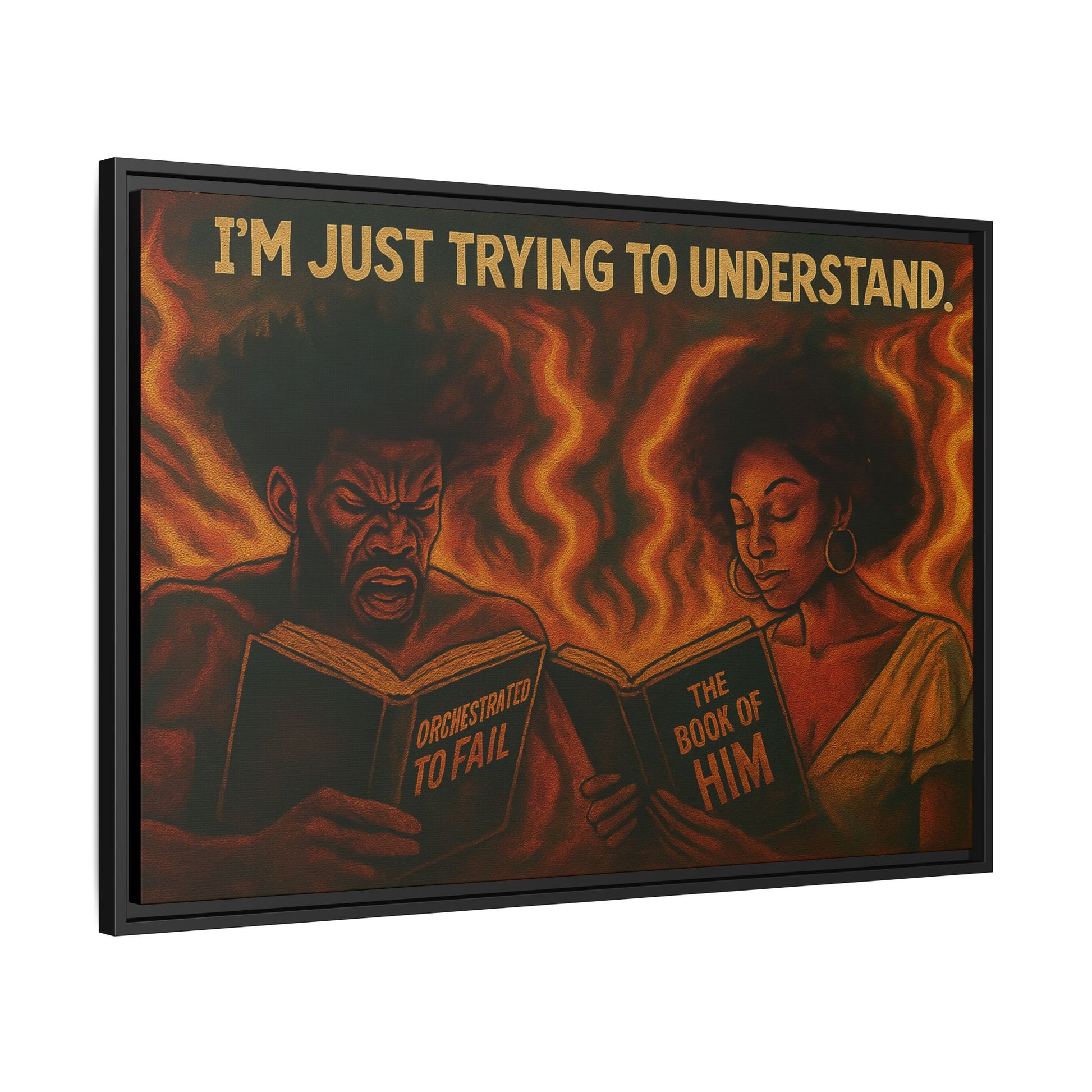 Colorful Motivational Wall Art, Inspirational Home Decor, Black Art Print, Gift for Parents, Empowerment Artwork, Framed Canvas