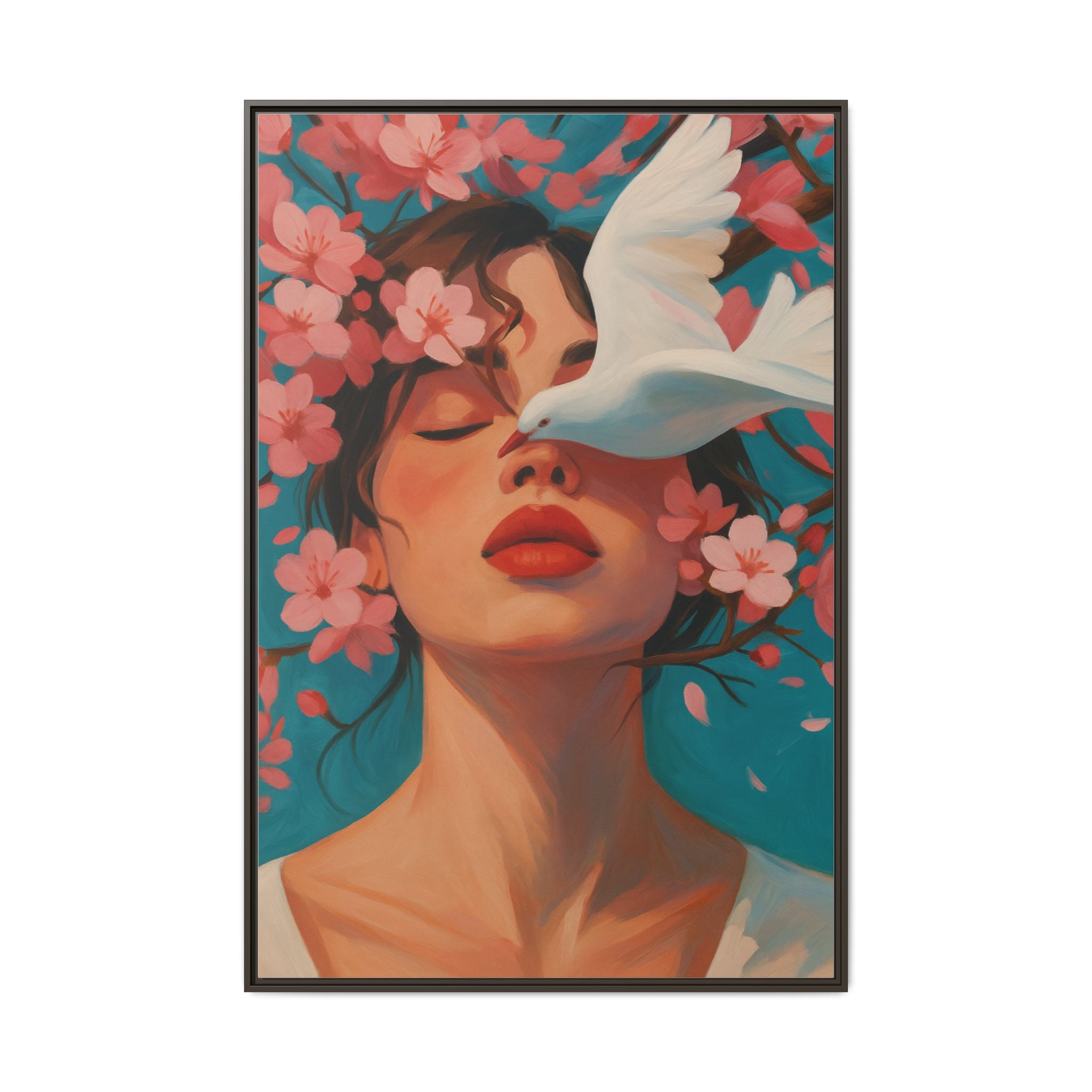 Pink Floral Serenity Dove