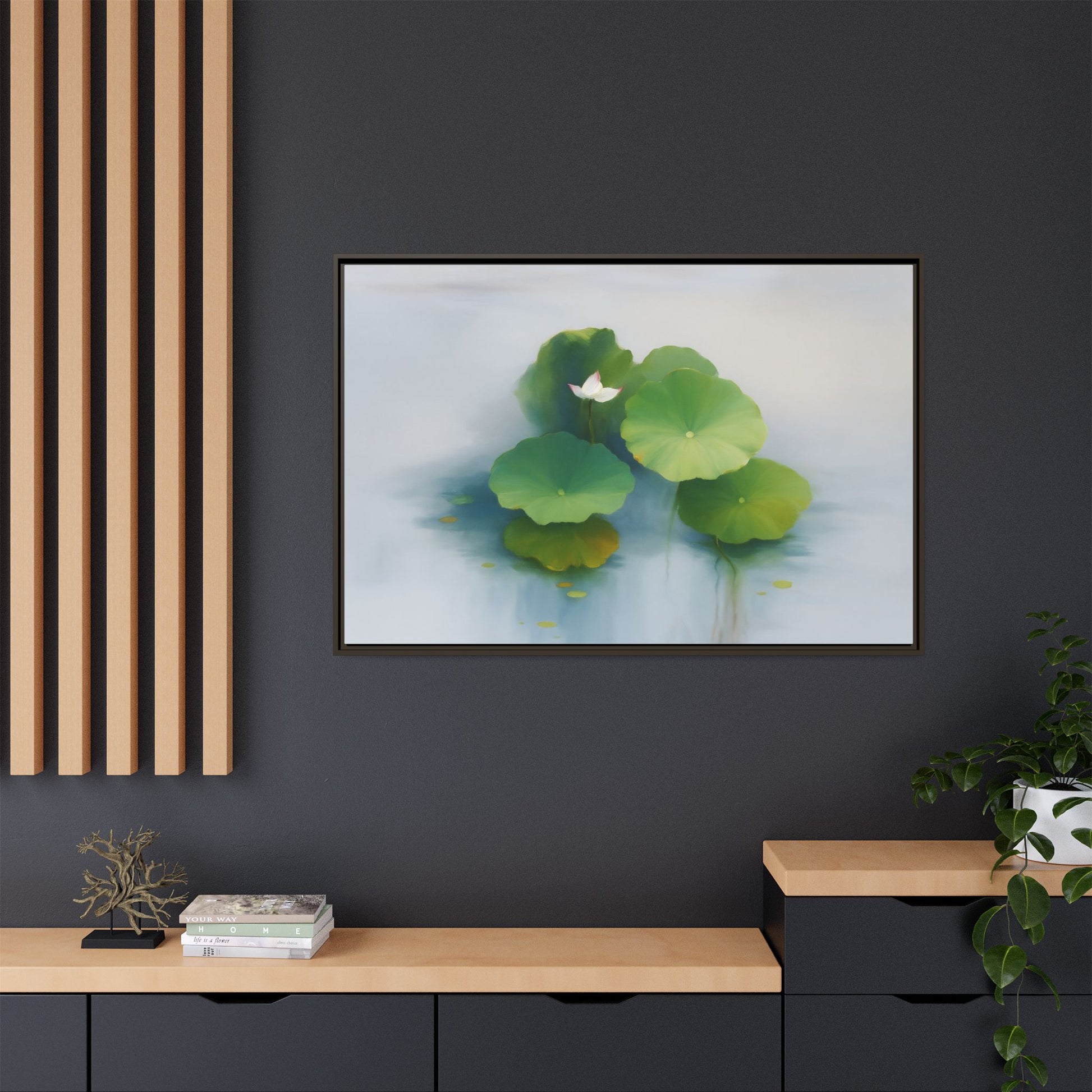 Serene Green Lotus