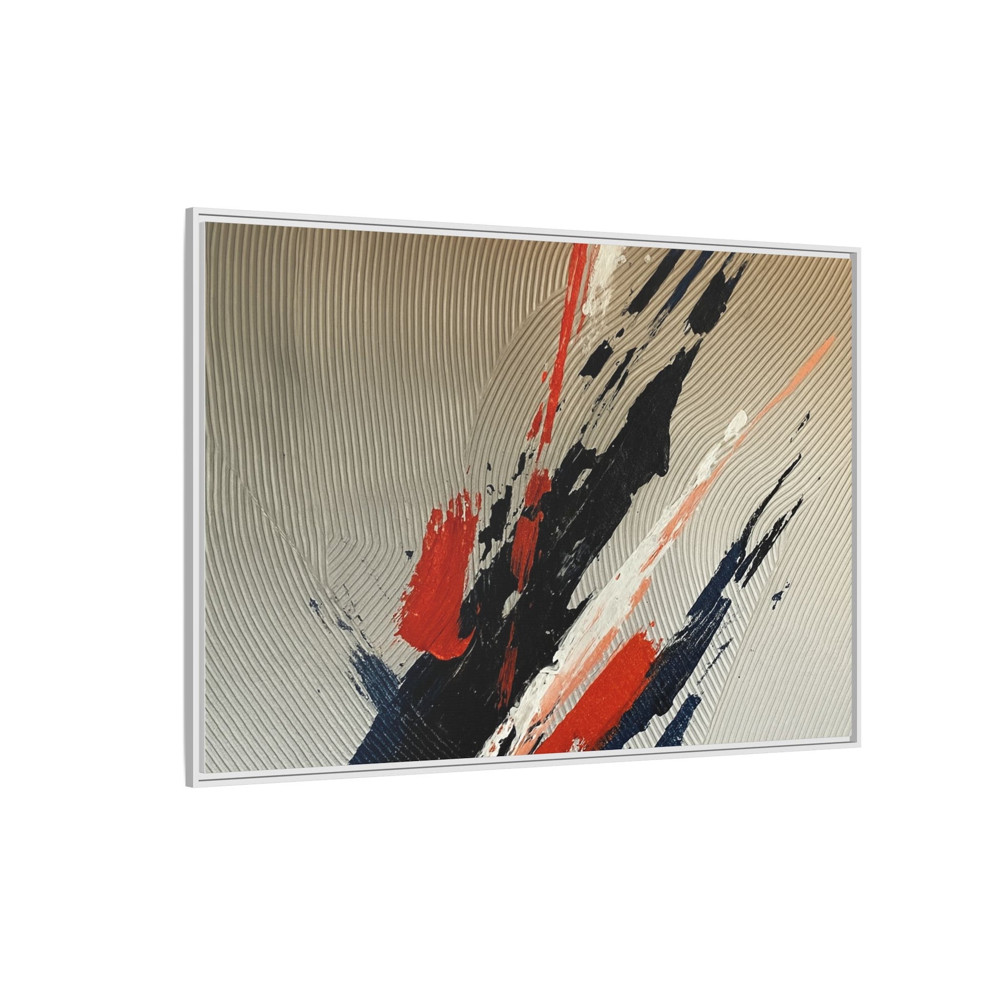 Black Red White Splatter