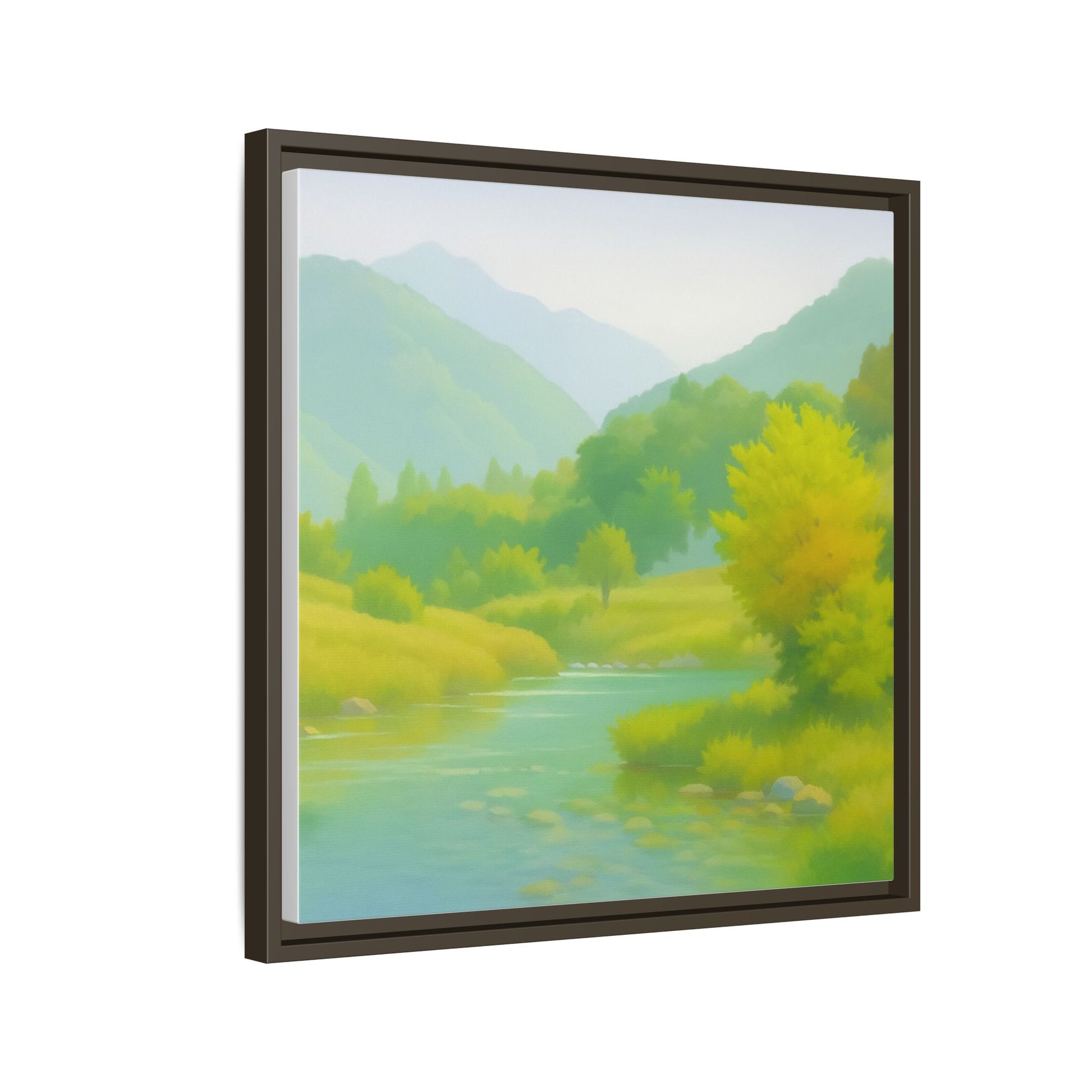 Calming River Green Landscape