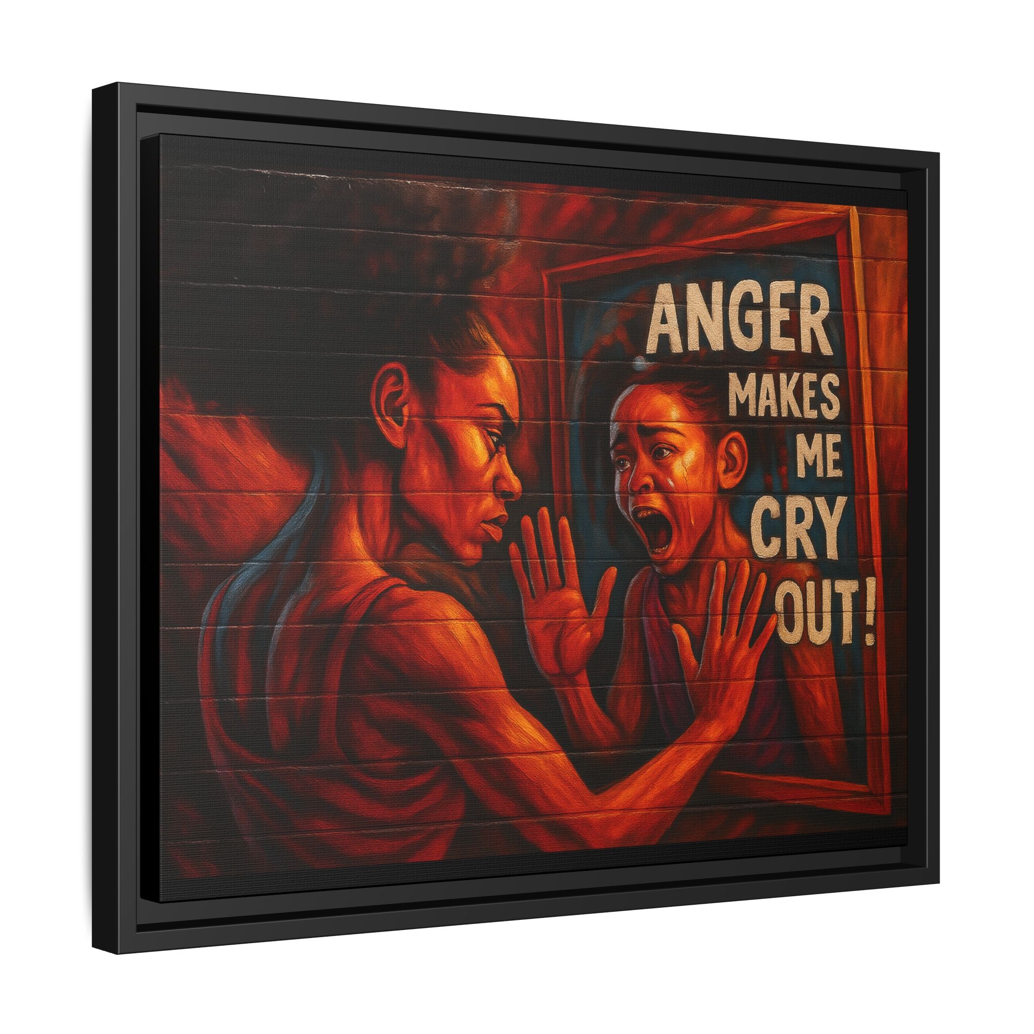 Framed Wall Art - Emotionally Resonant Canvas, Inspirational Home Decor, Powerful Motivational Gift, Unique Art for Self-Reflection
