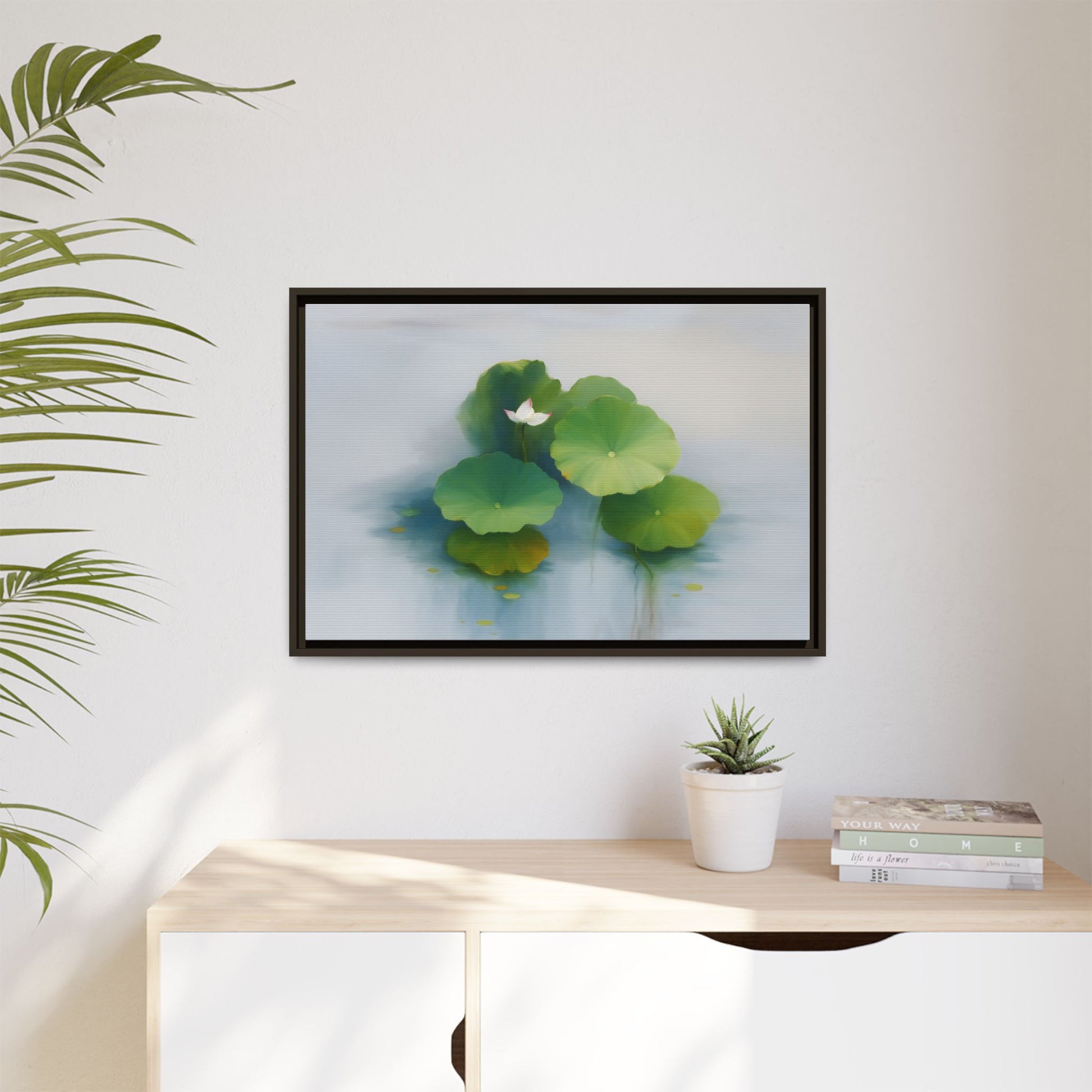Serene Green Lotus