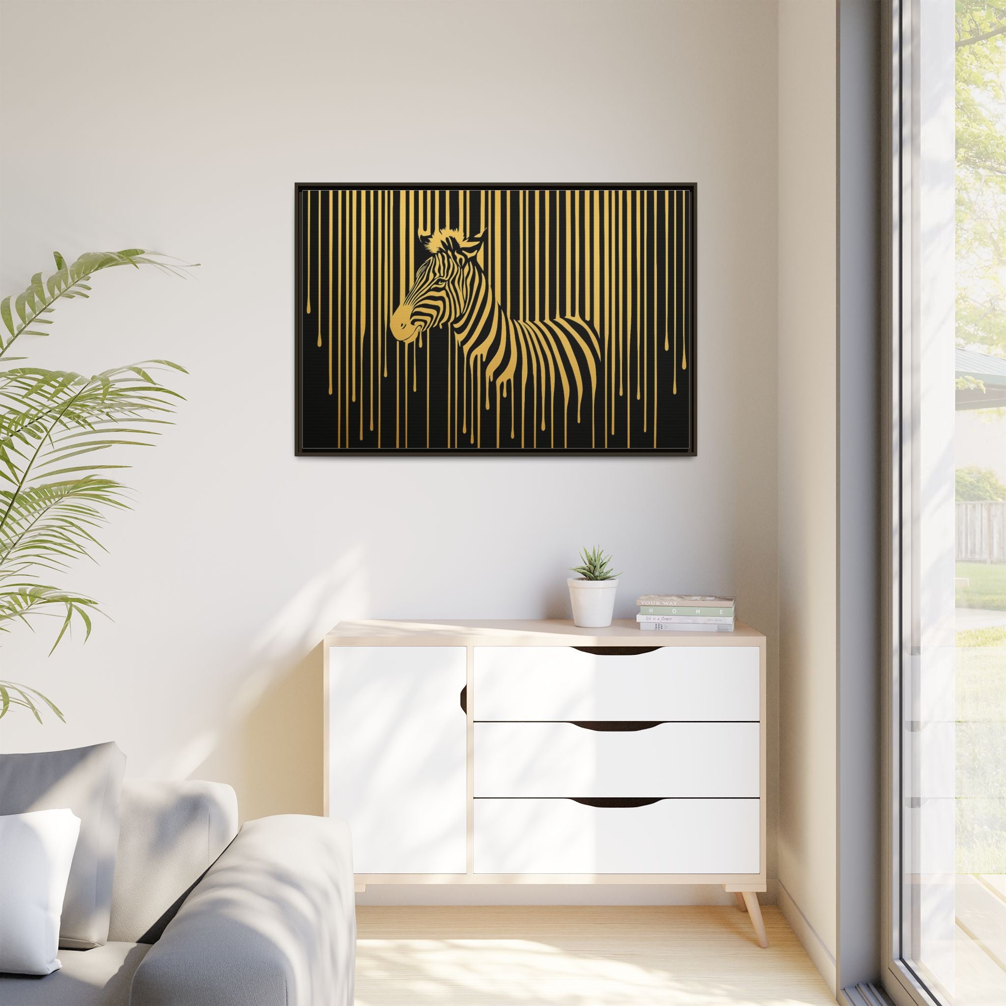 Gold Dripping Zebra