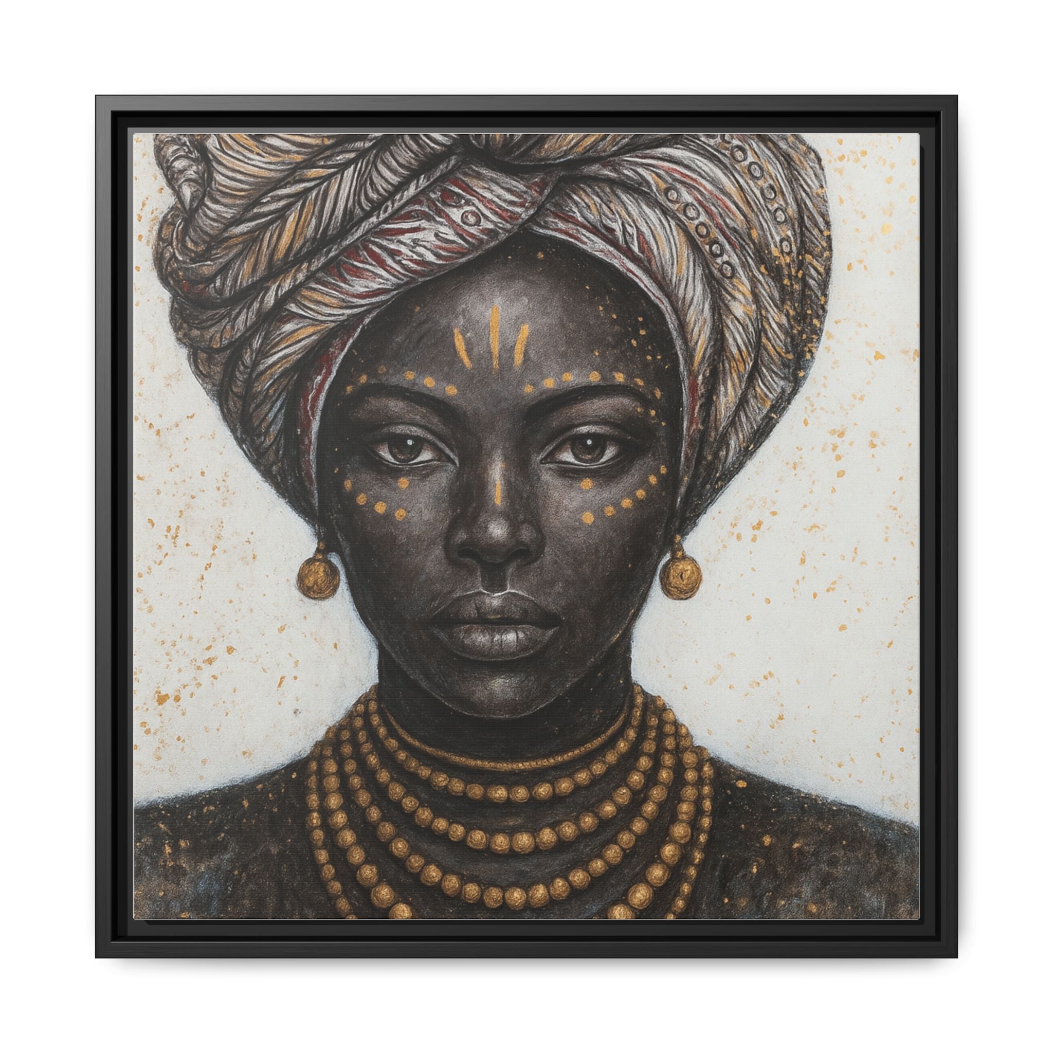White Artistic African Lady