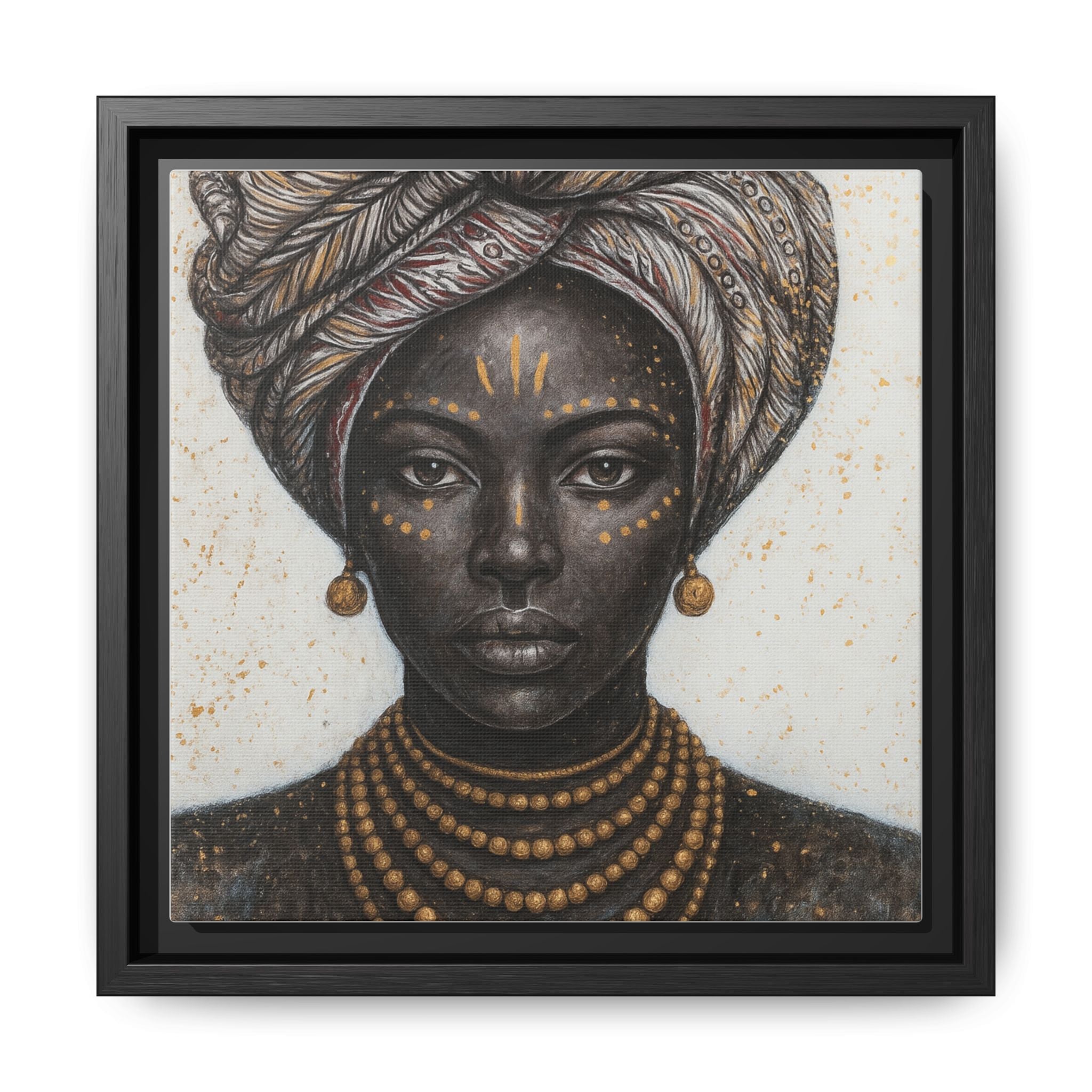 White Artistic African Lady