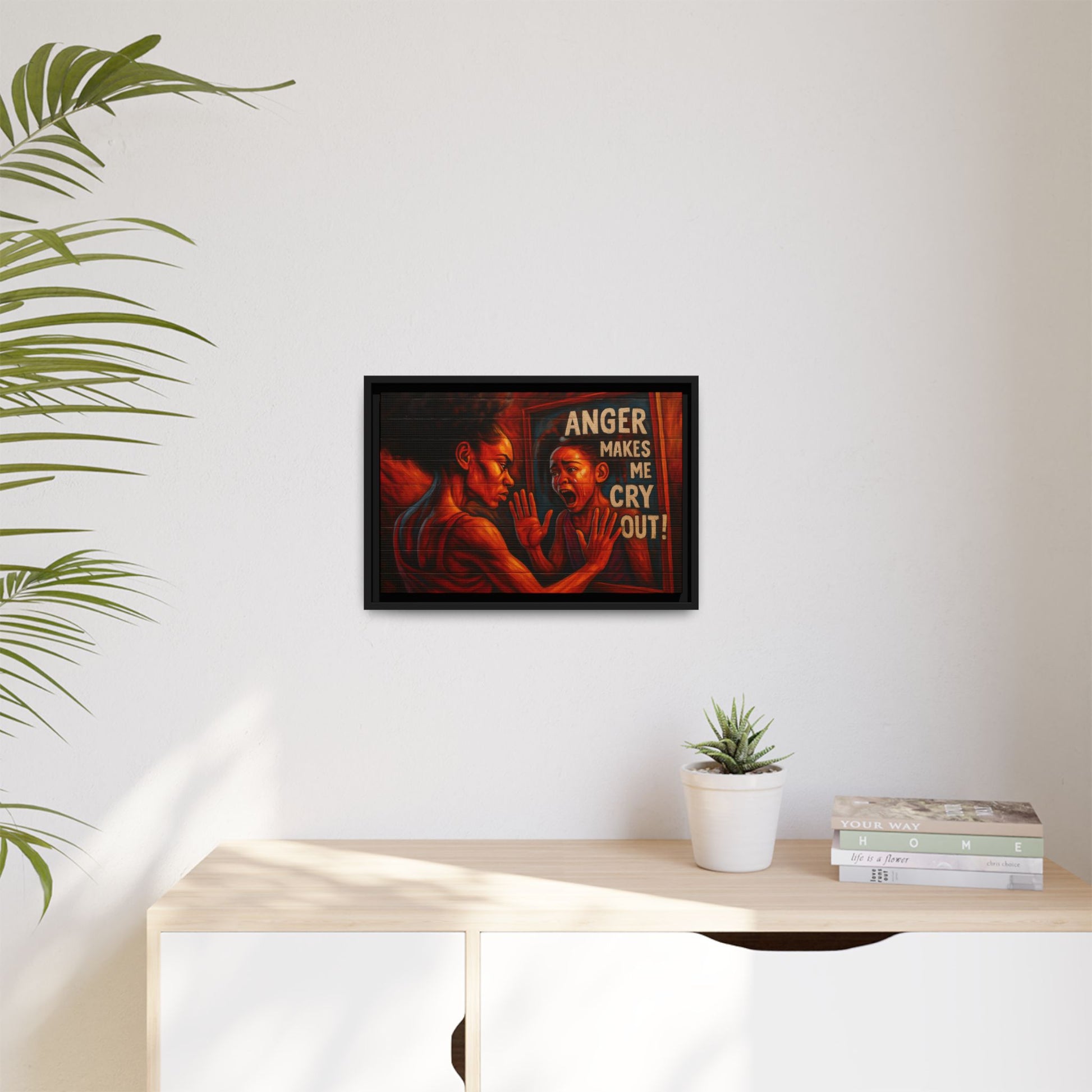Framed Wall Art - Emotionally Resonant Canvas, Inspirational Home Decor, Powerful Motivational Gift, Unique Art for Self-Reflection