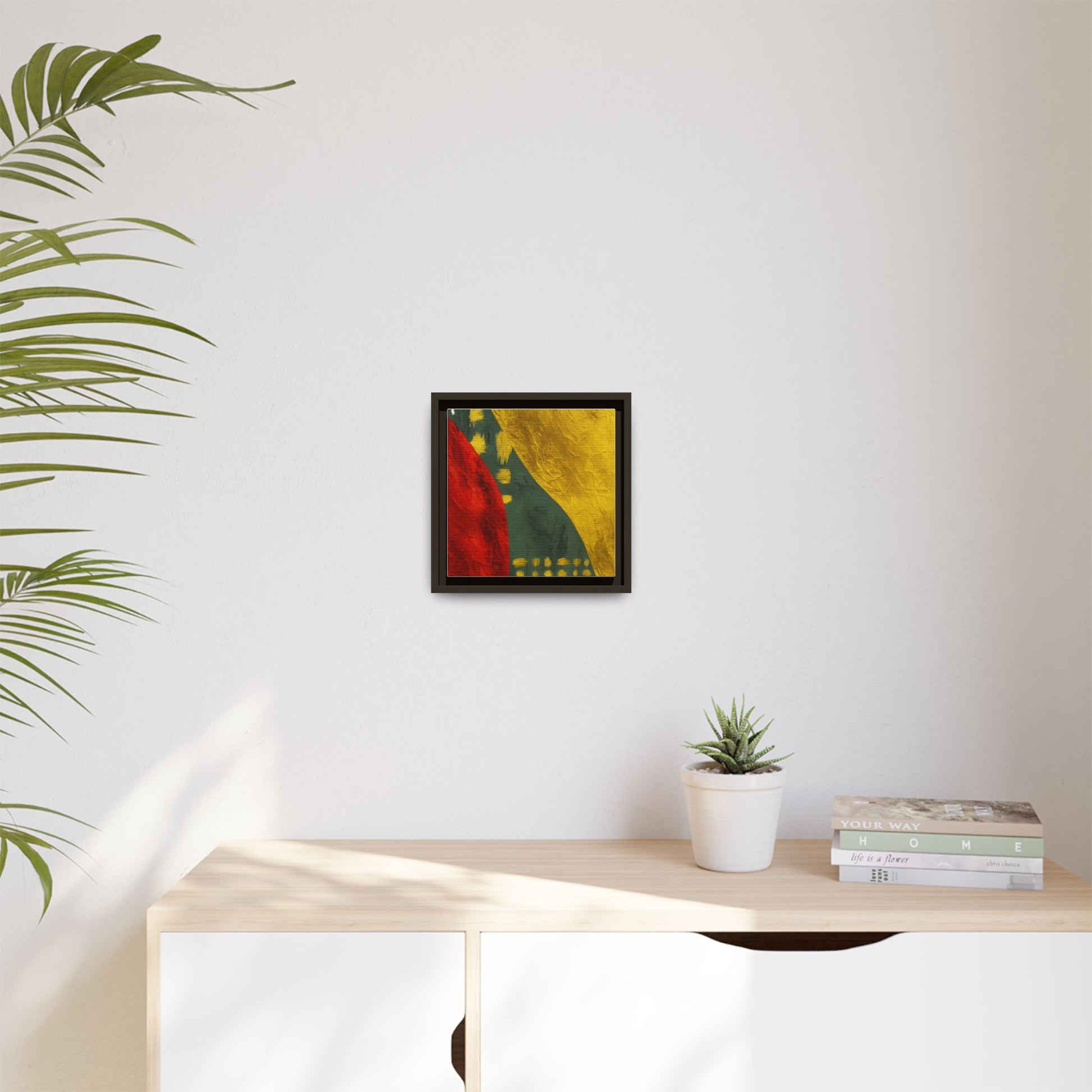Red Green Gold Abstract