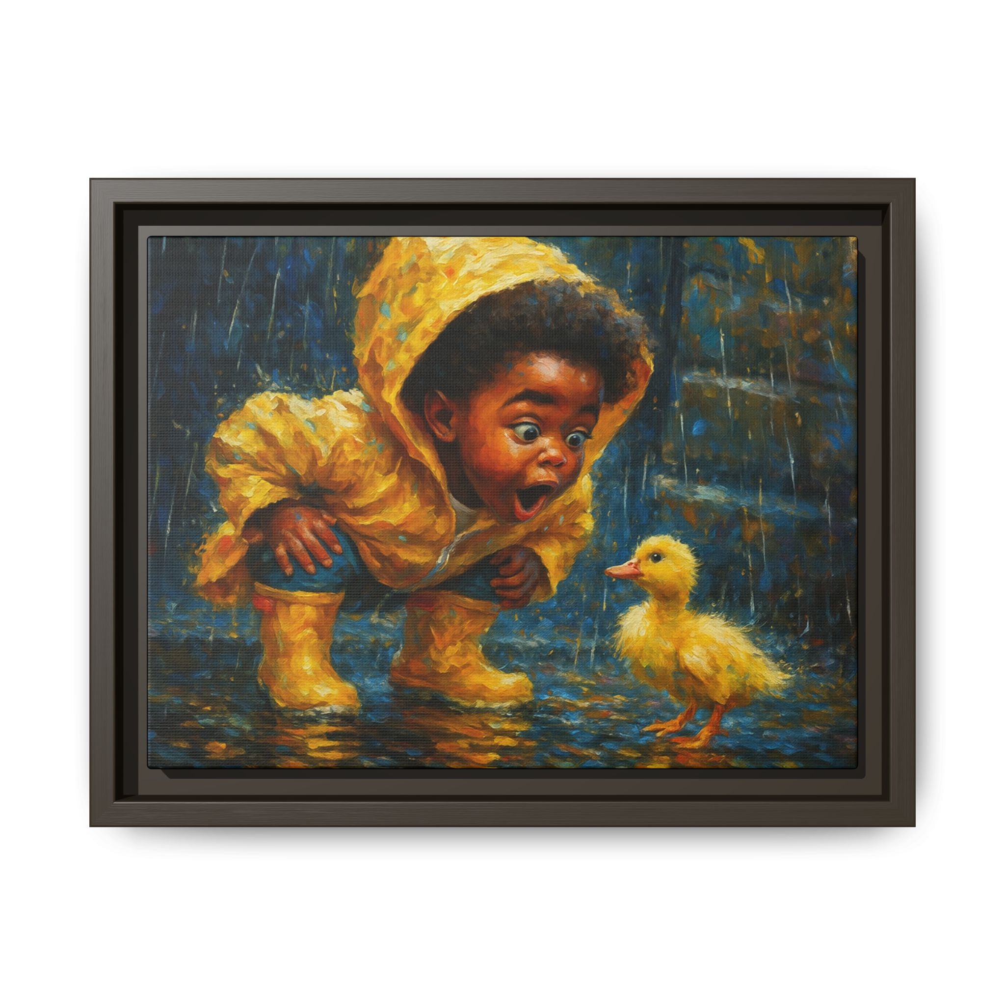 Yellow Child and Duck