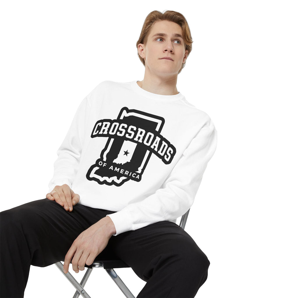 Crossroads of America Sweatshirt – Indiana State Vintage Logo Crewneck