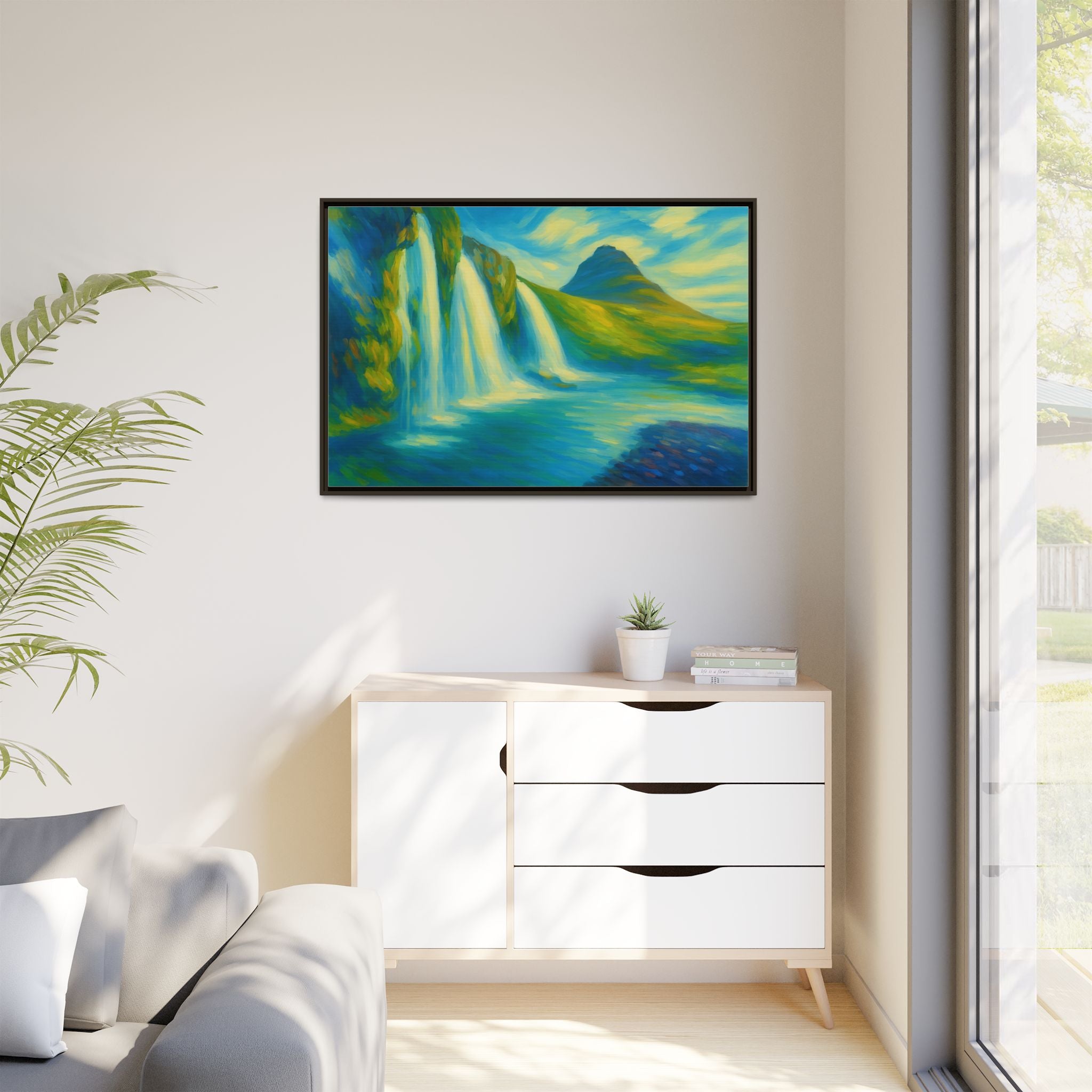 Waterfall Green Landscape