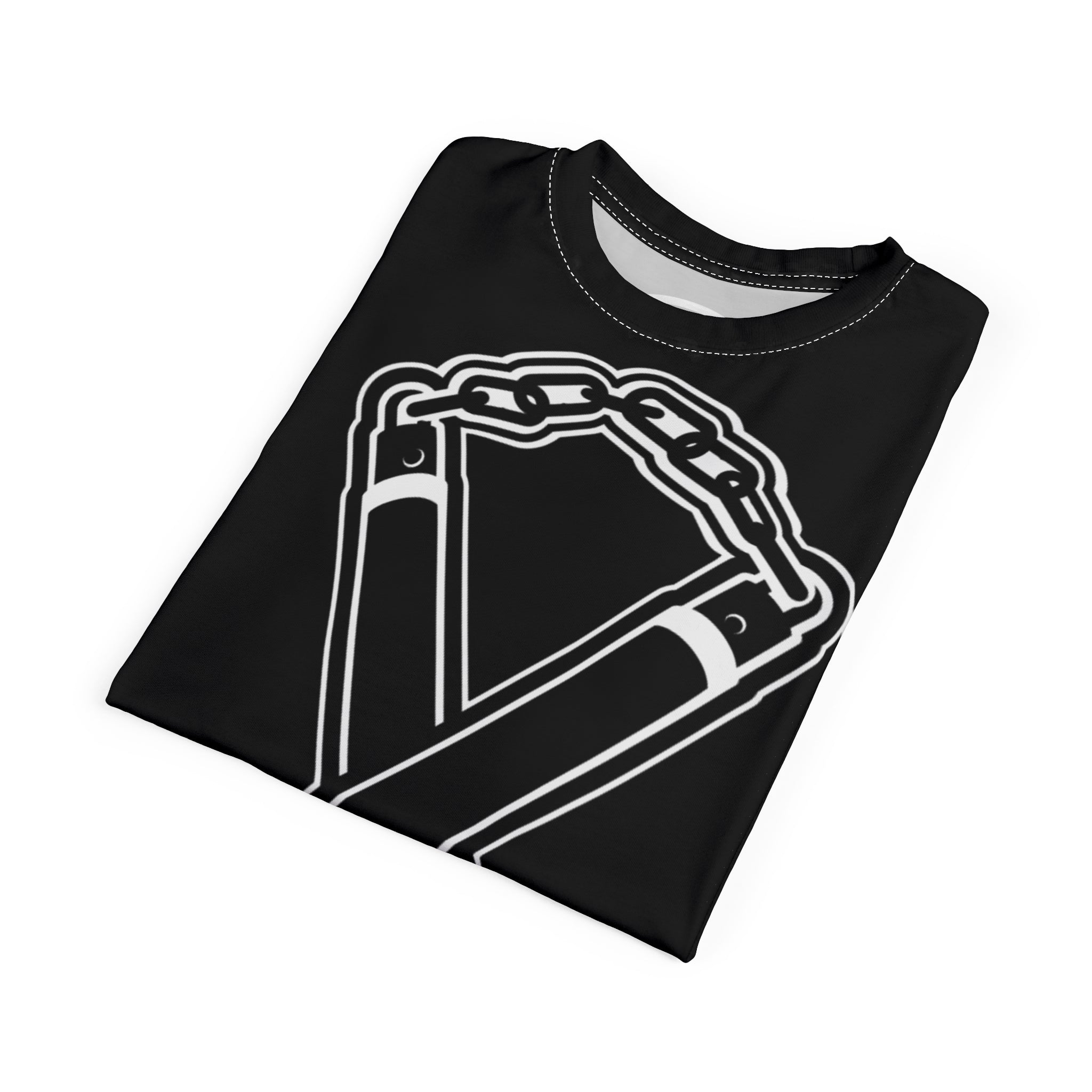 Nunchuck Enjoin Good X Forbid Evil — Black Tee