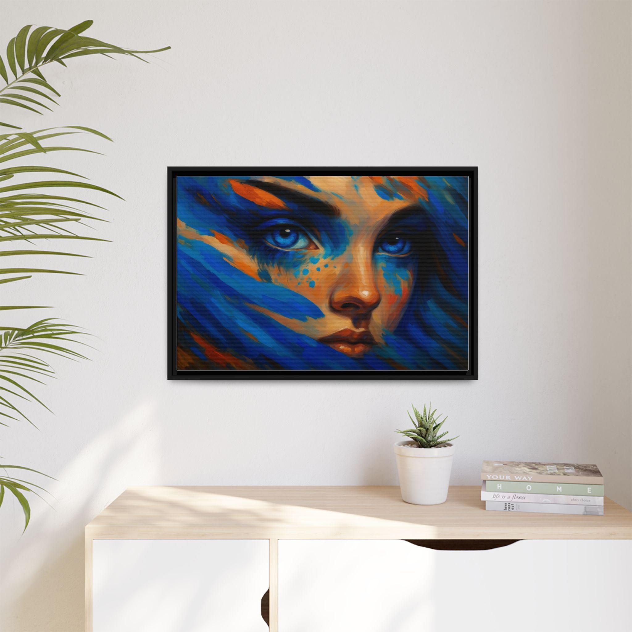 Vibrant Lady Blue Wave