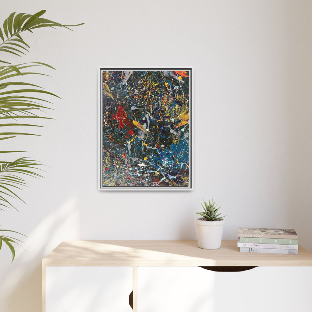 Colorful Abstract Framed Canvas Art