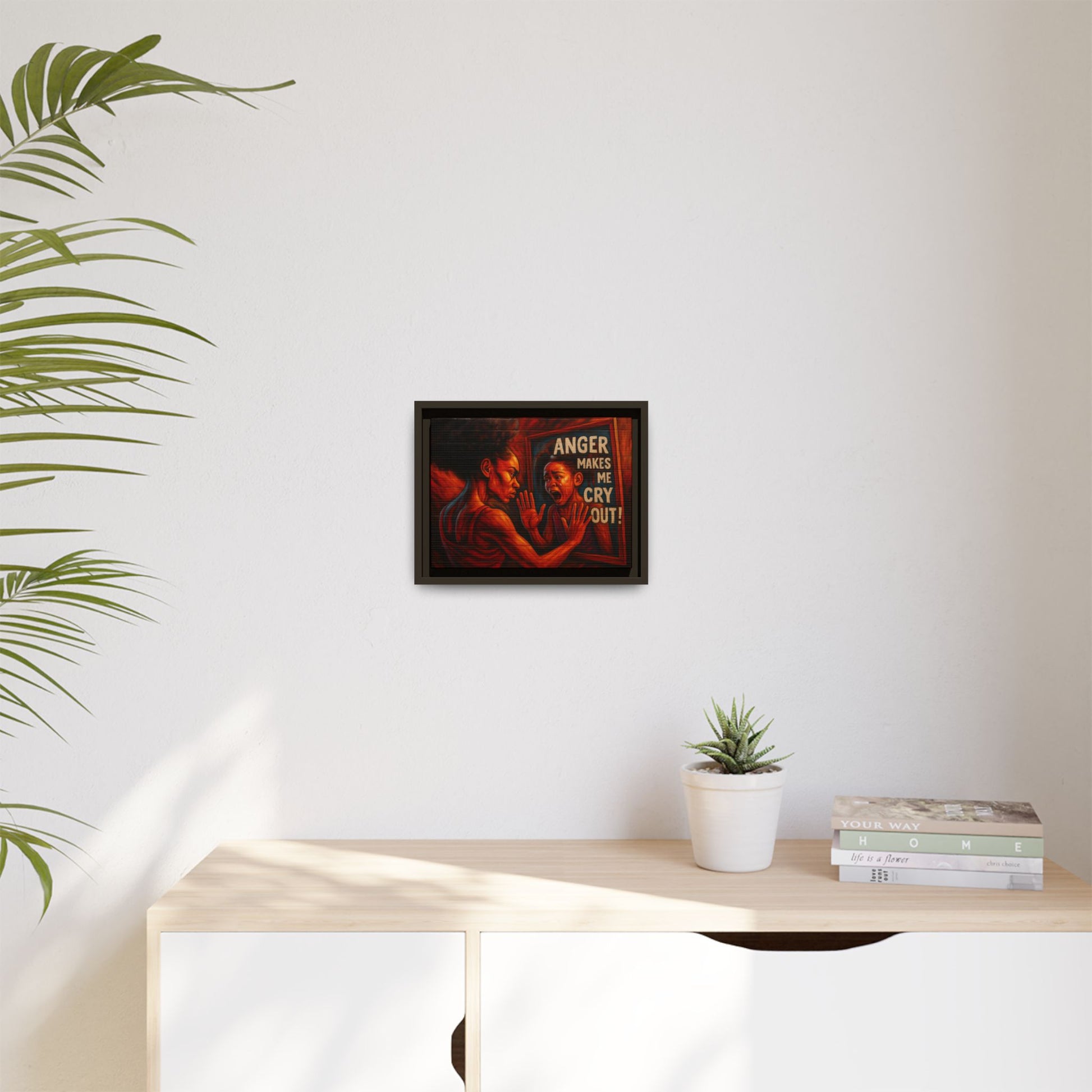 Framed Wall Art - Emotionally Resonant Canvas, Inspirational Home Decor, Powerful Motivational Gift, Unique Art for Self-Reflection