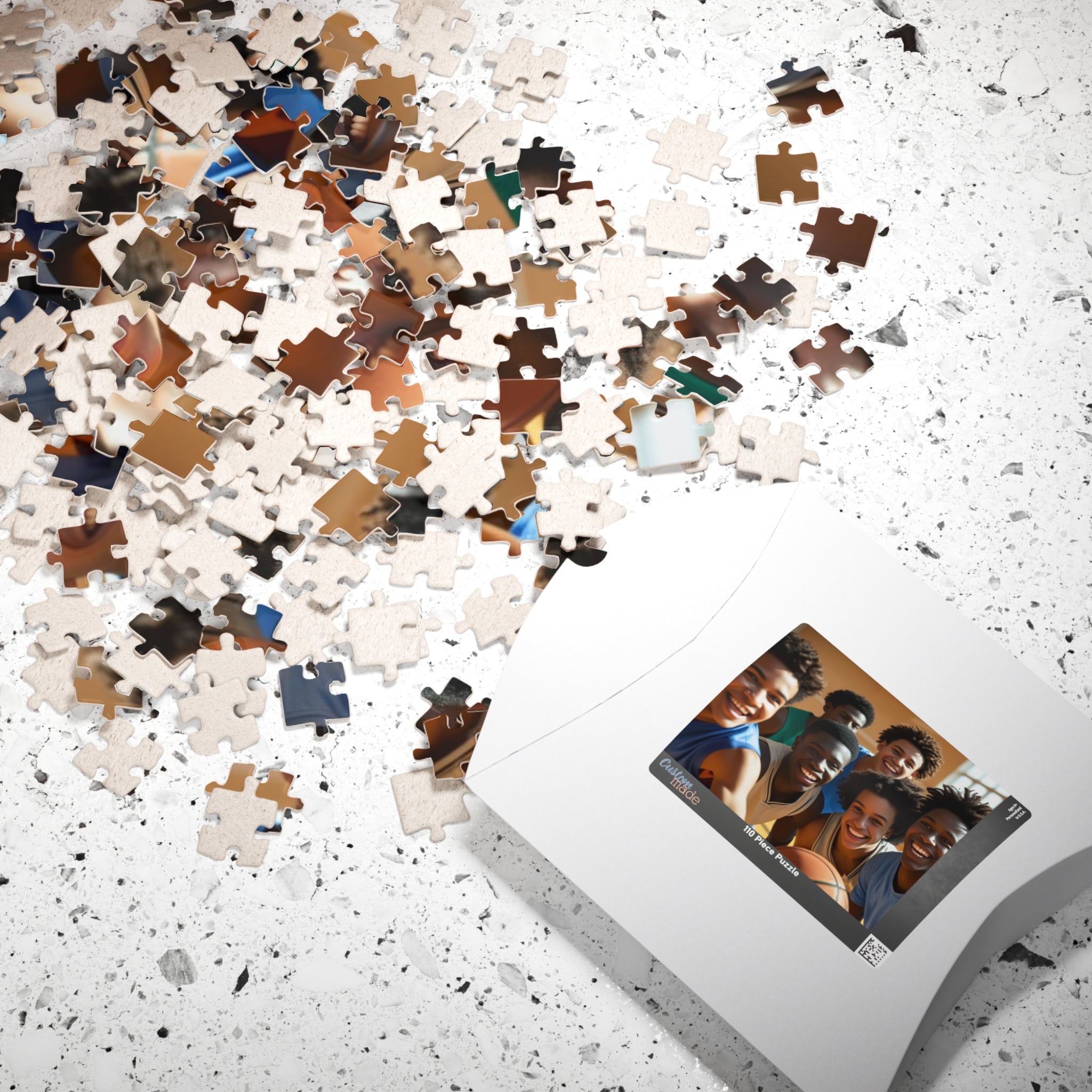 Basketball Team Photo Puzzle — Custom 110/252/520/1014-Piece Jigsaw