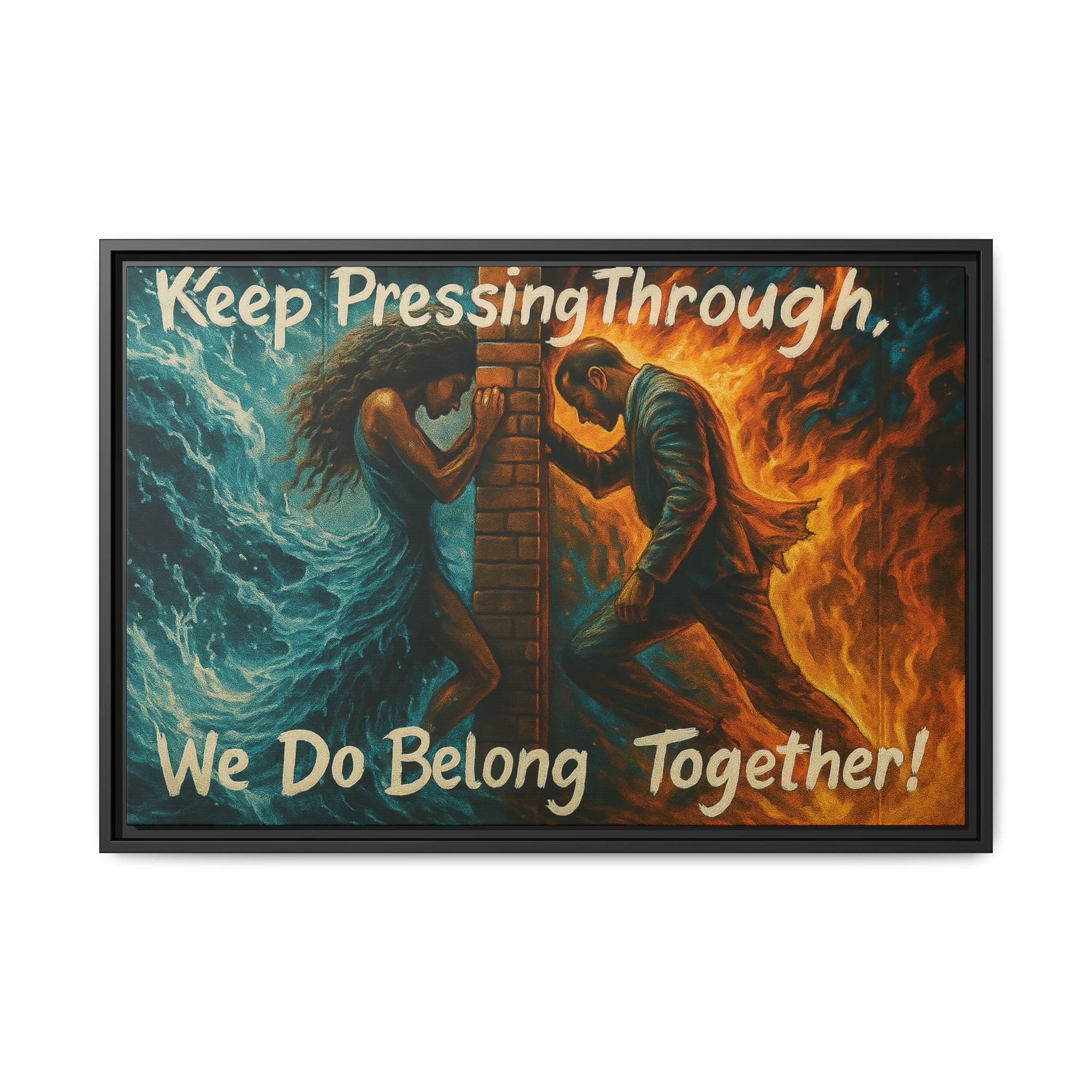 Matte Canvas, Framed (Multi-color)