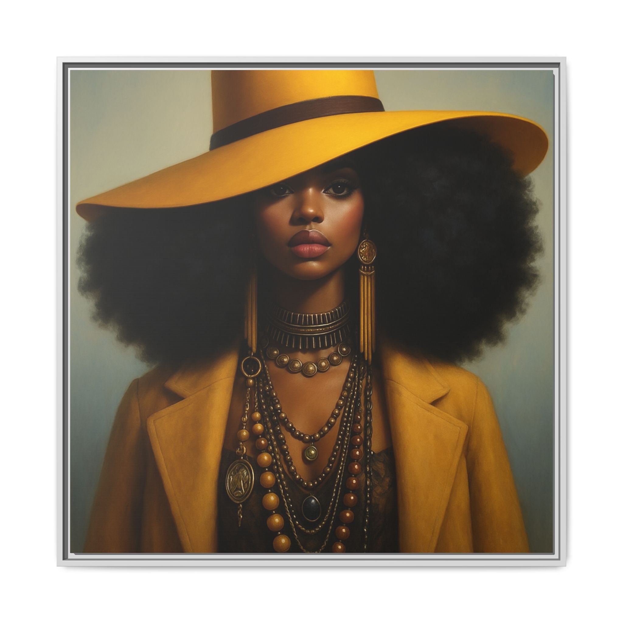 Yellow Afro Royalty of Elegance