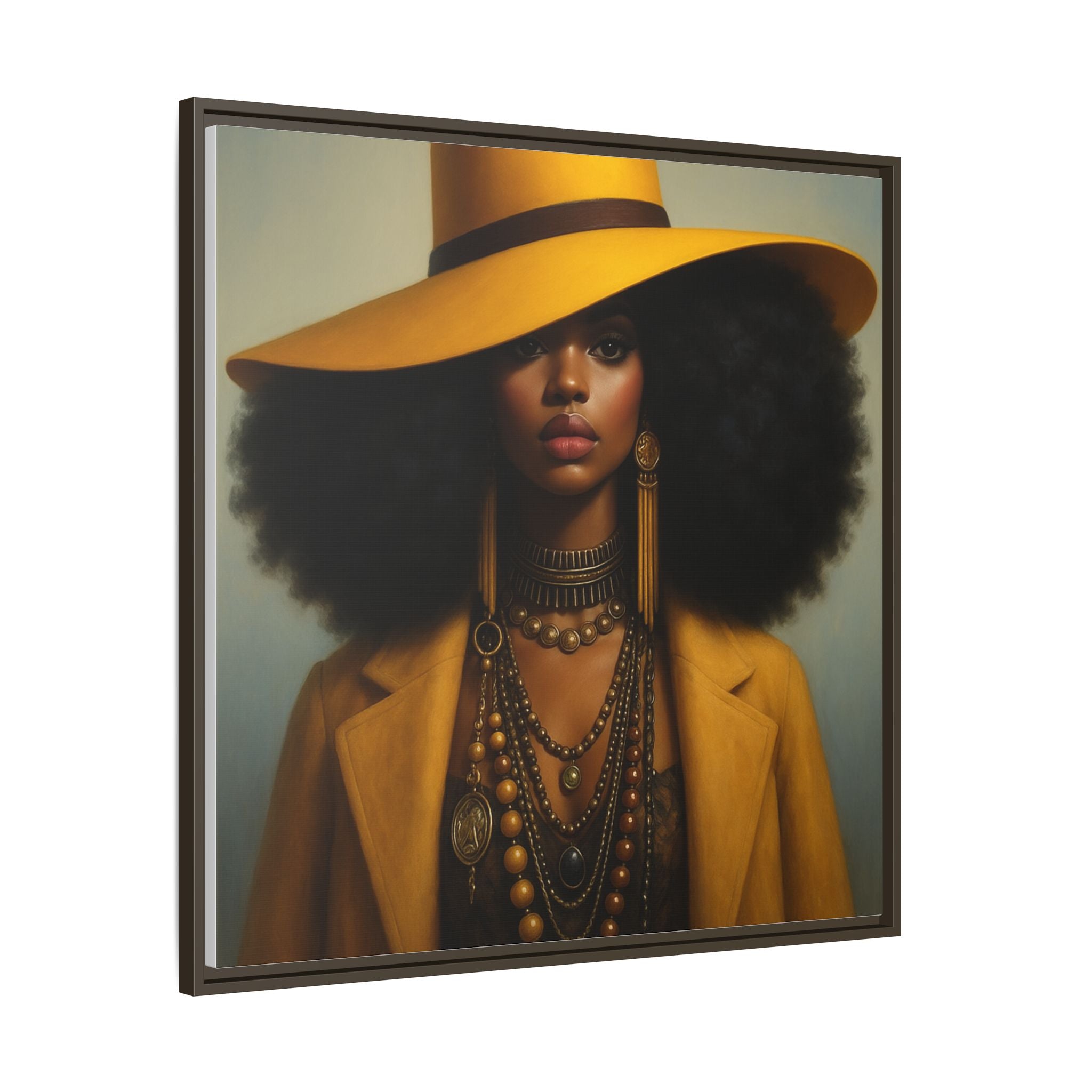 Yellow Afro Royalty of Elegance