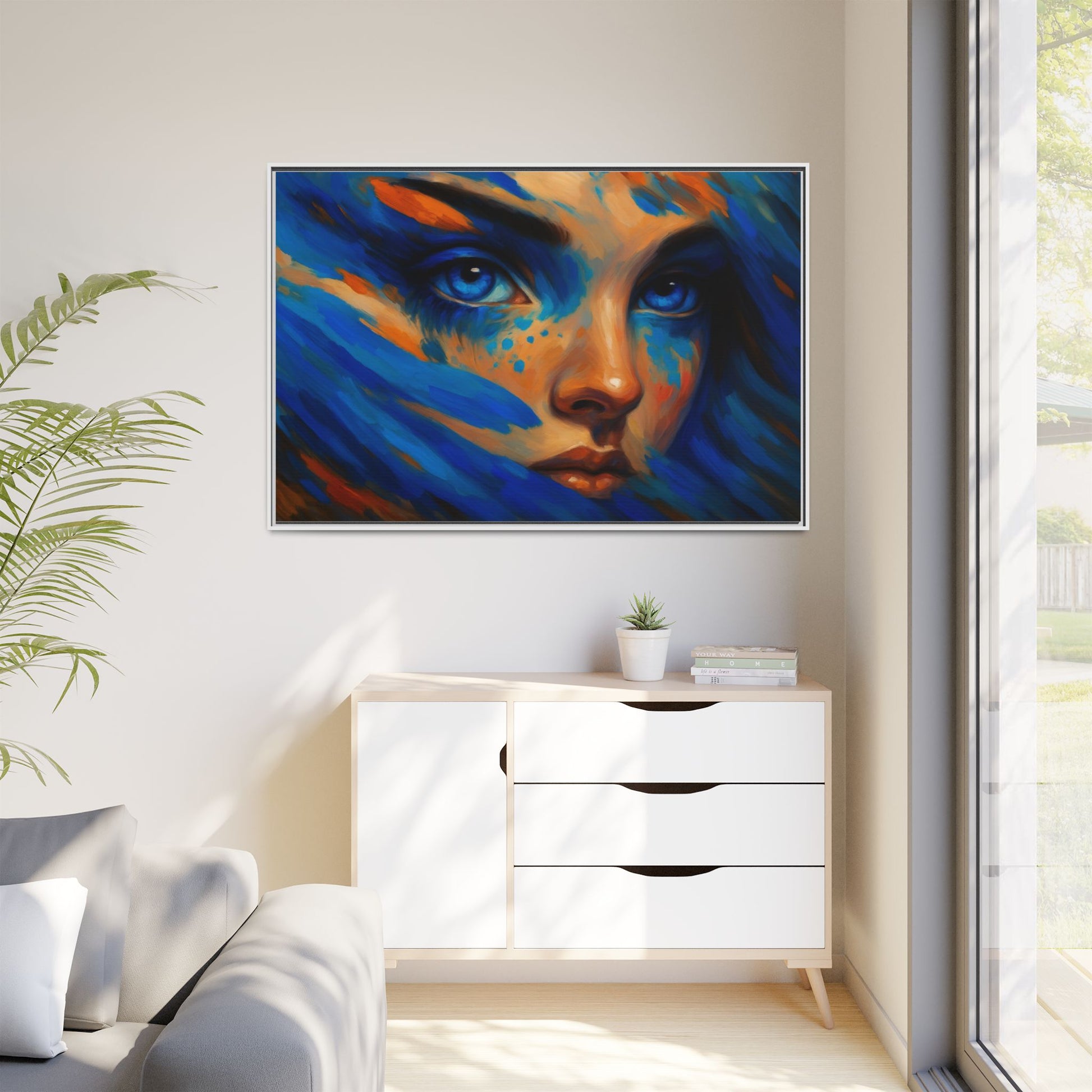 Vibrant Lady Blue Wave