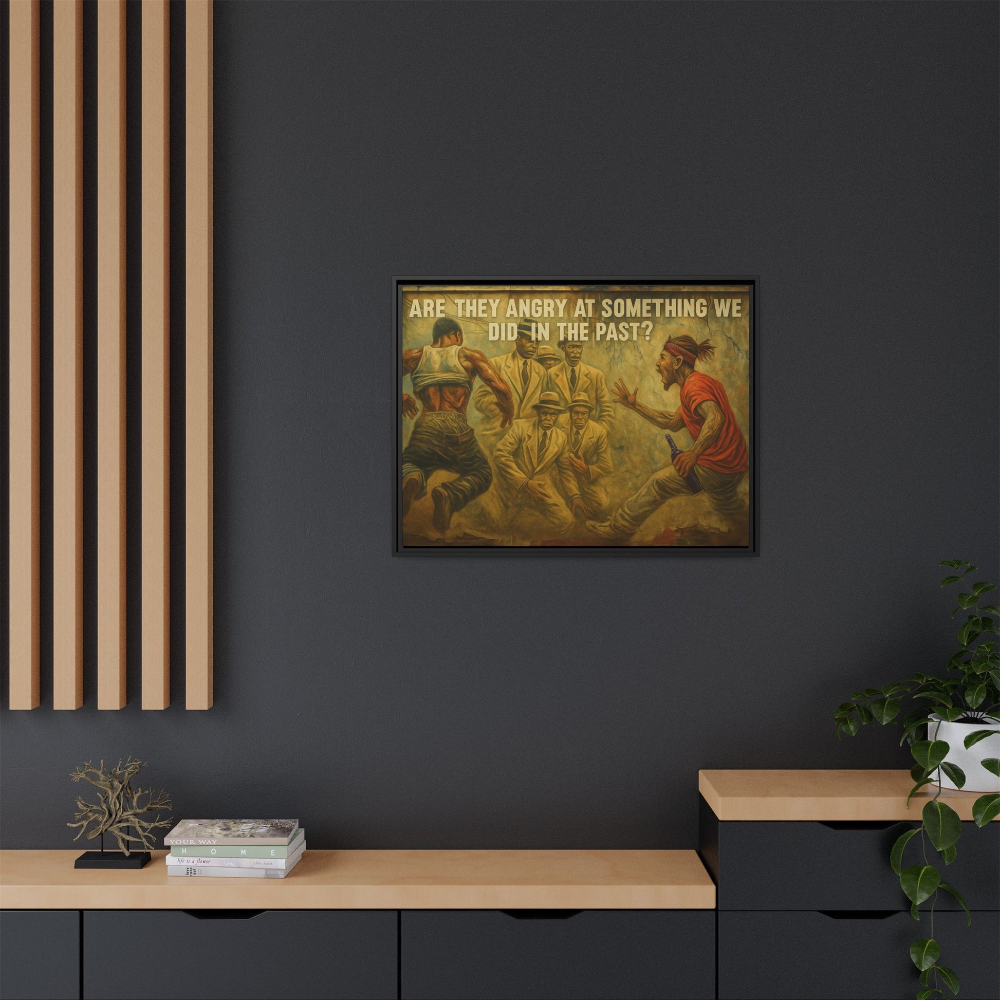 Framed Art Print: Thought-Provoking Vintage Style Wall Decor, Home Office Inspiration, Thoughtful Gift for Art Lovers