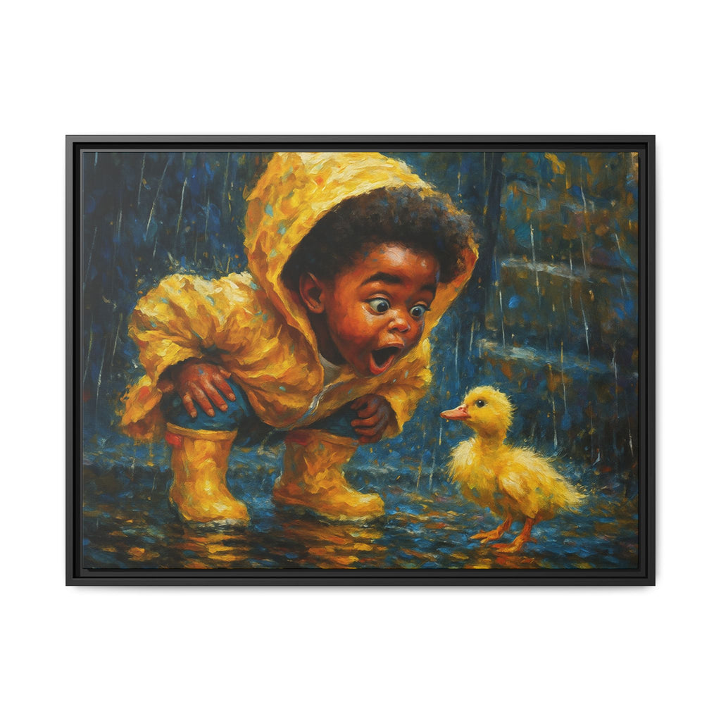 Yellow Child and Duck