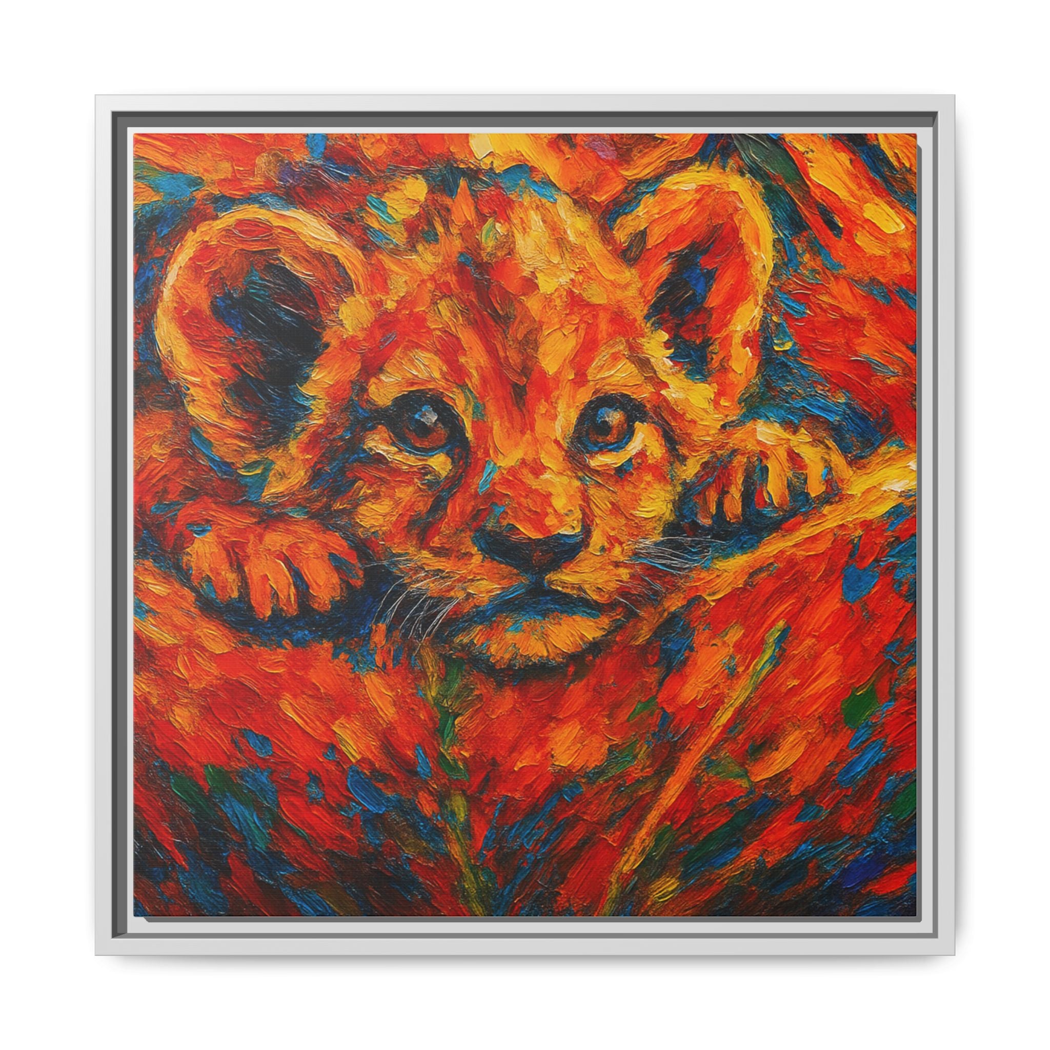 Vibrant Lion Cub