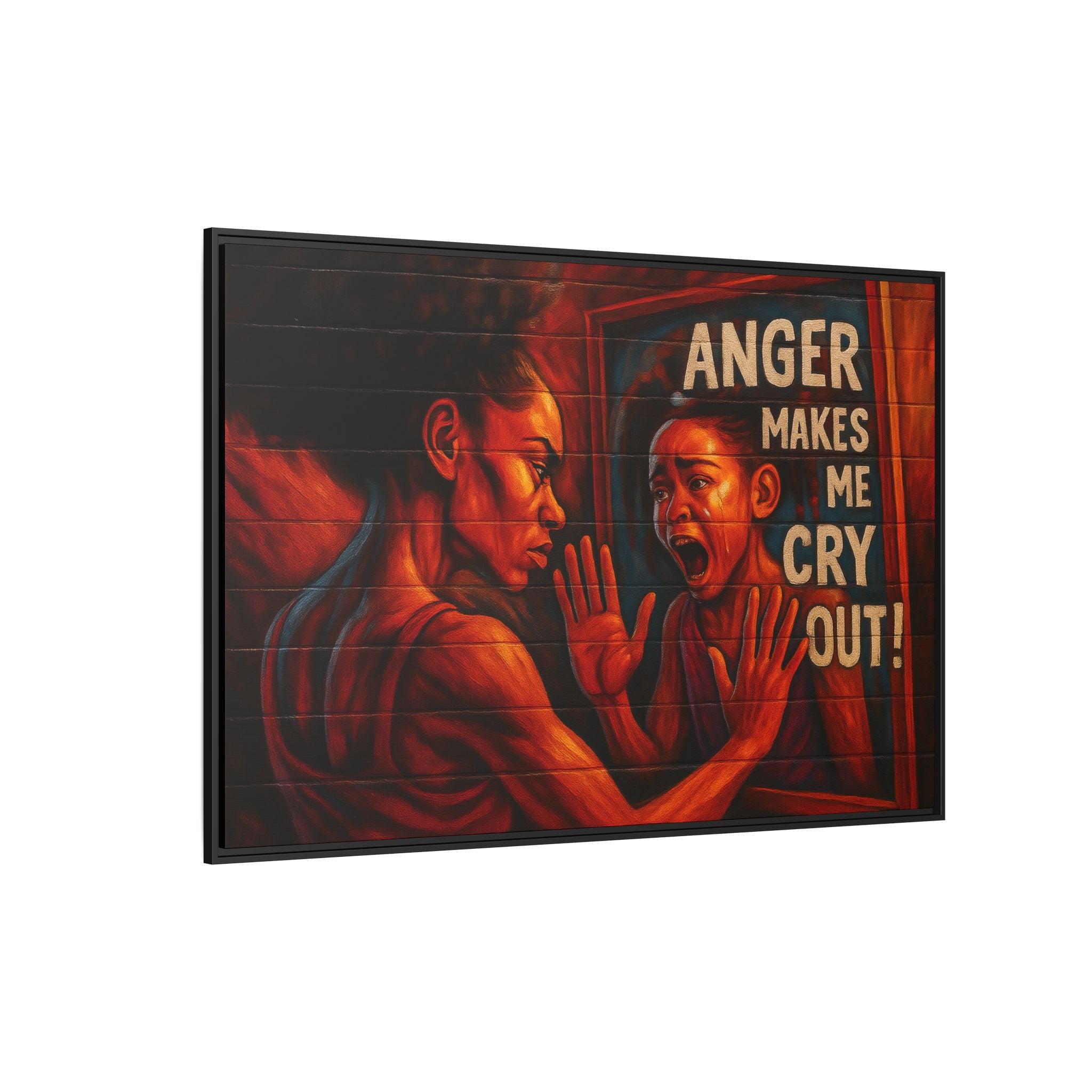 Framed Wall Art - Emotionally Resonant Canvas, Inspirational Home Decor, Powerful Motivational Gift, Unique Art for Self-Reflection