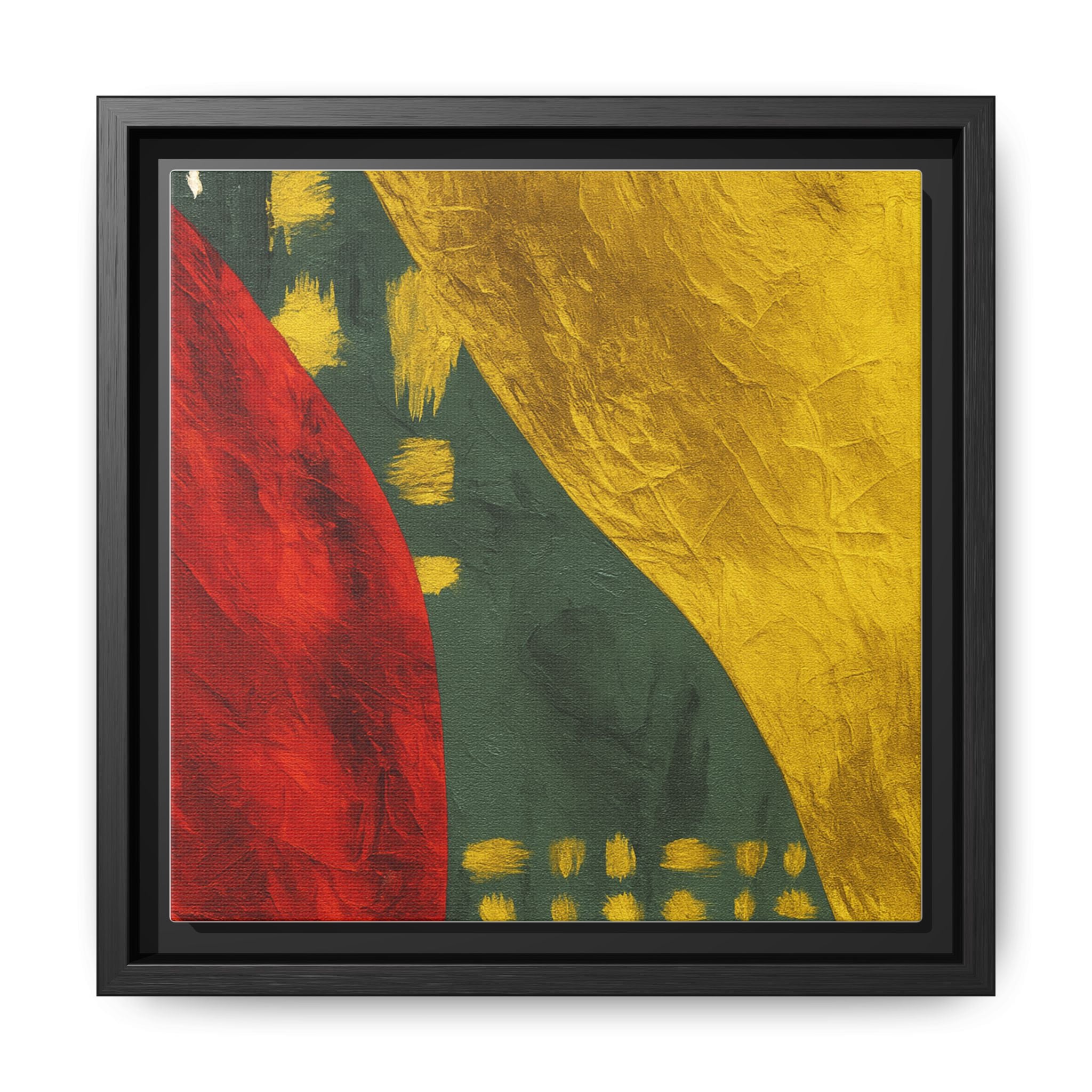 Red Green Gold Abstract