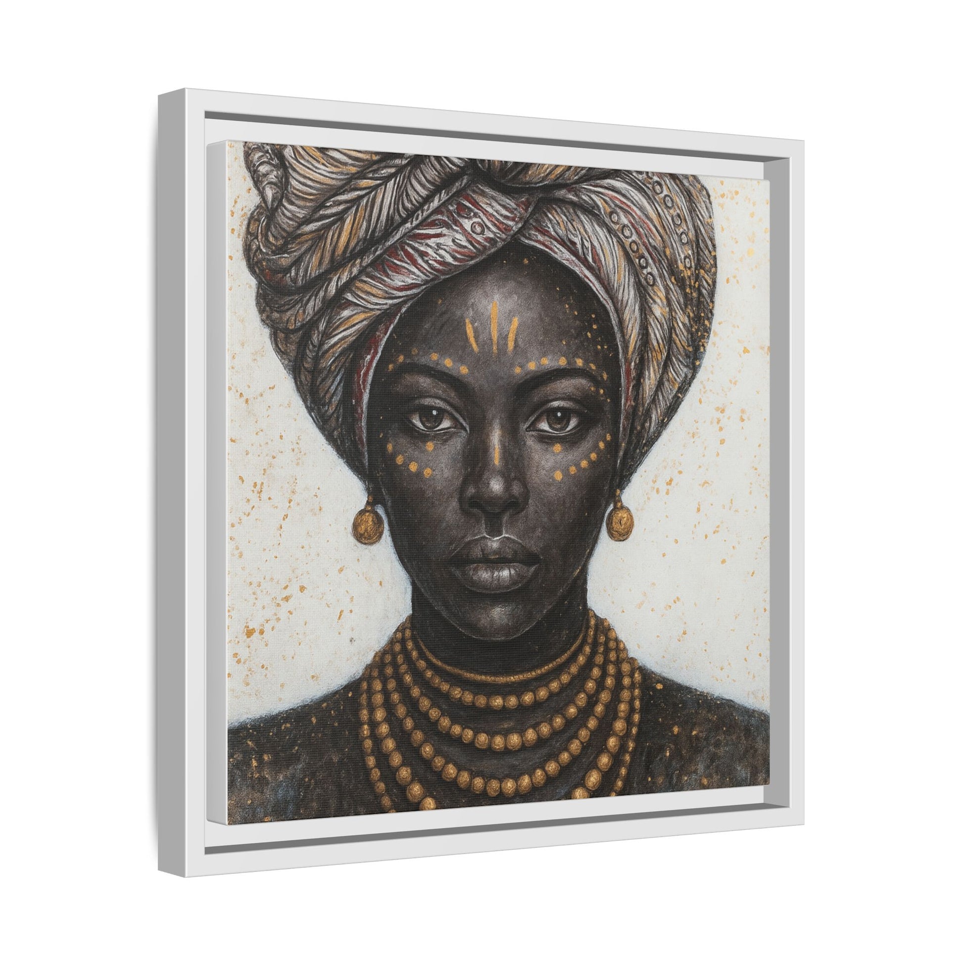 White Artistic African Lady