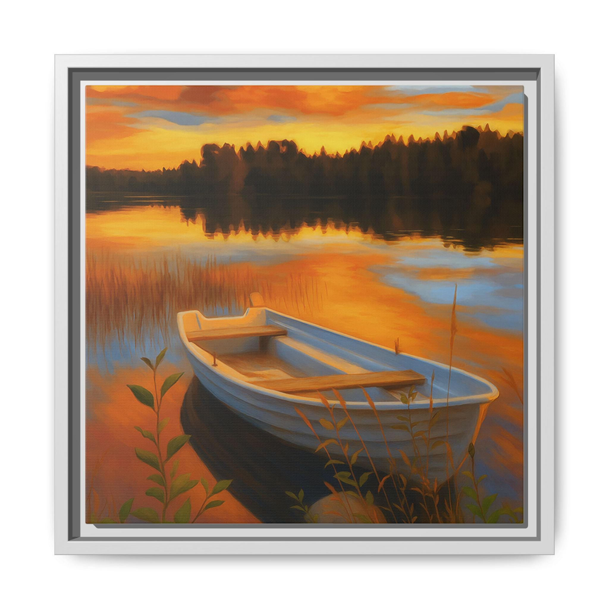 Sunset Boat Reflections