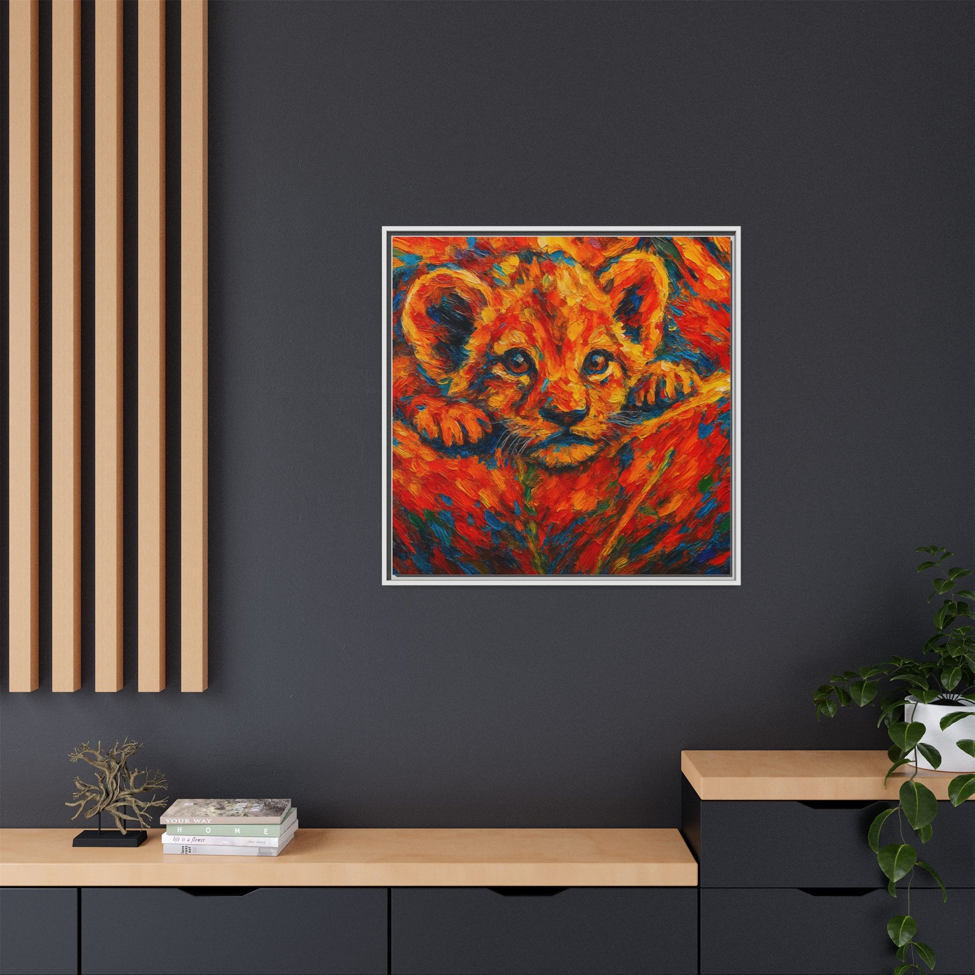 Vibrant Lion Cub