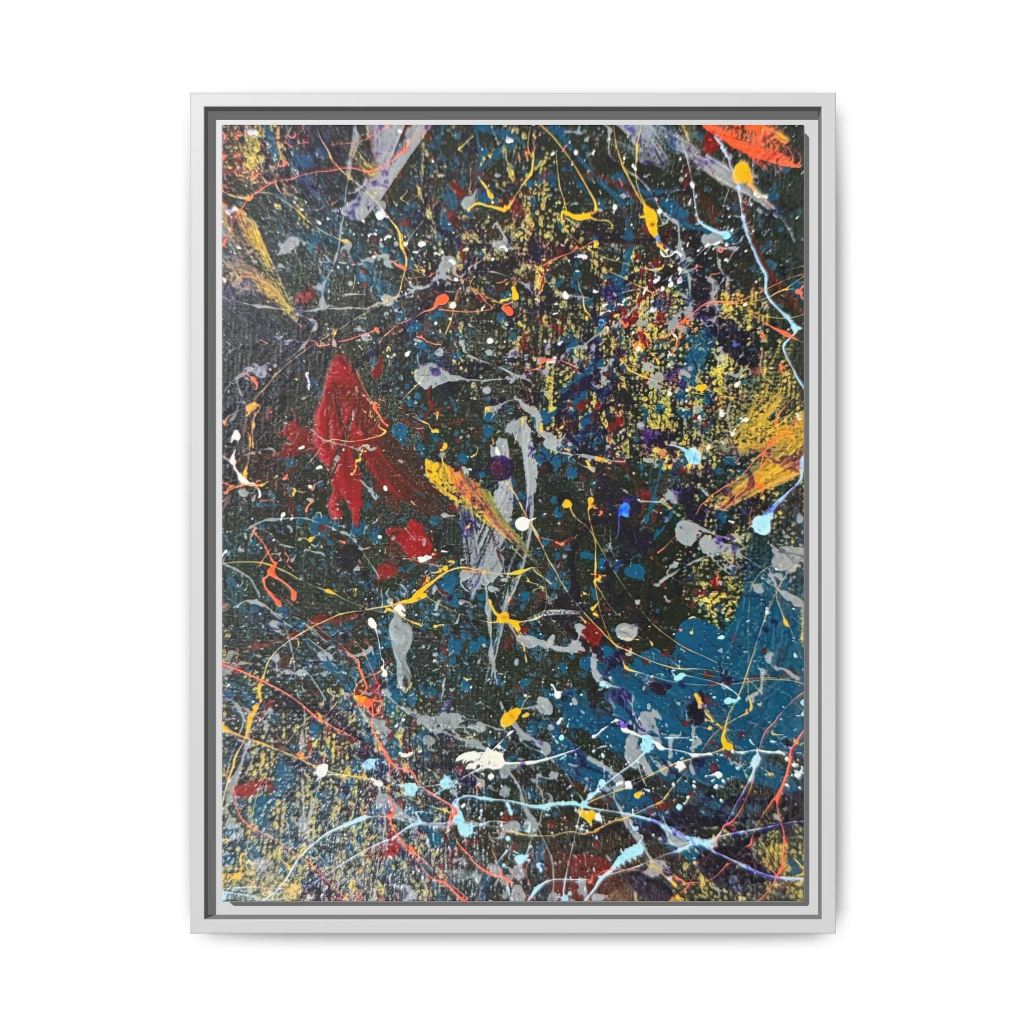 Colorful Abstract Framed Canvas Art
