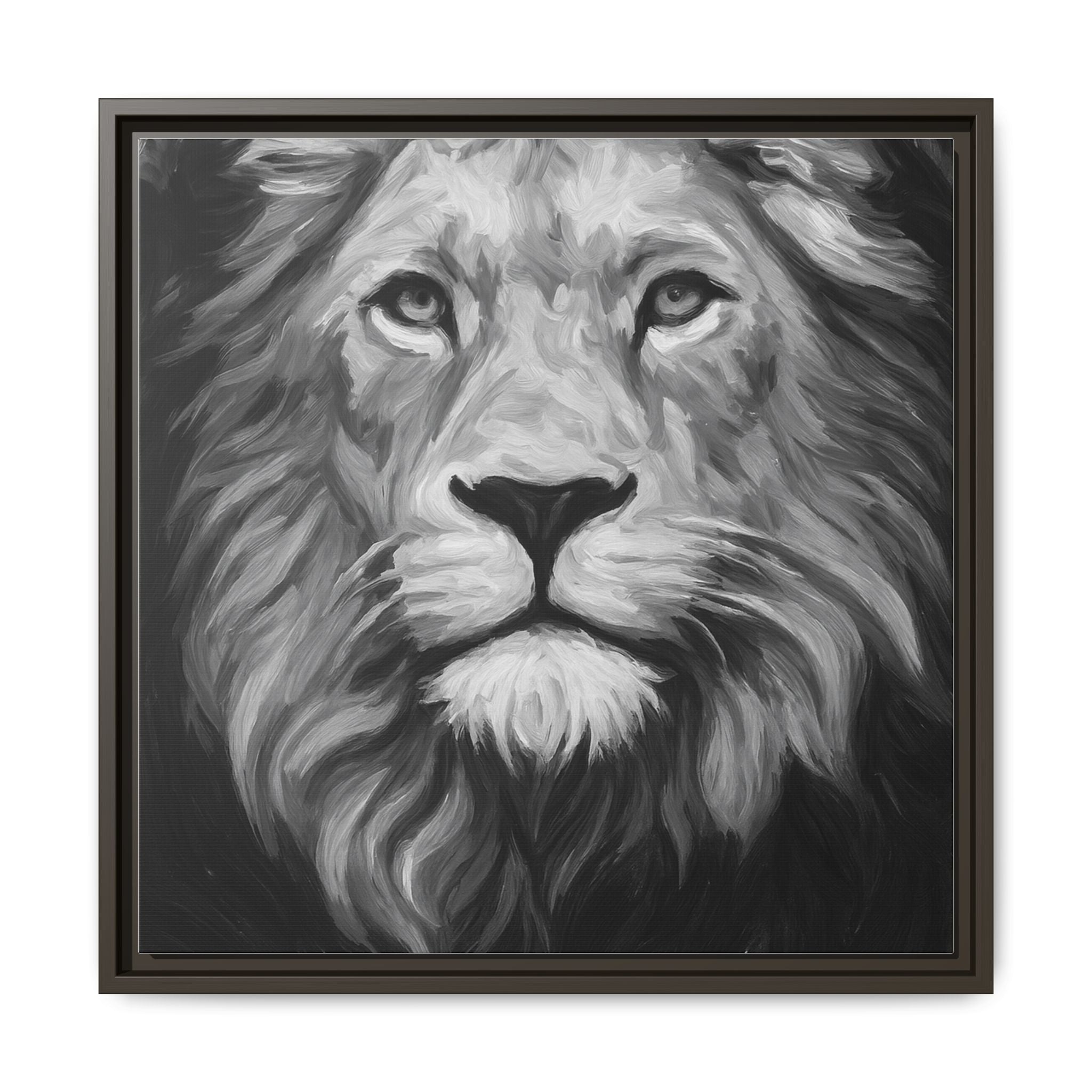 Black and White Lion 1