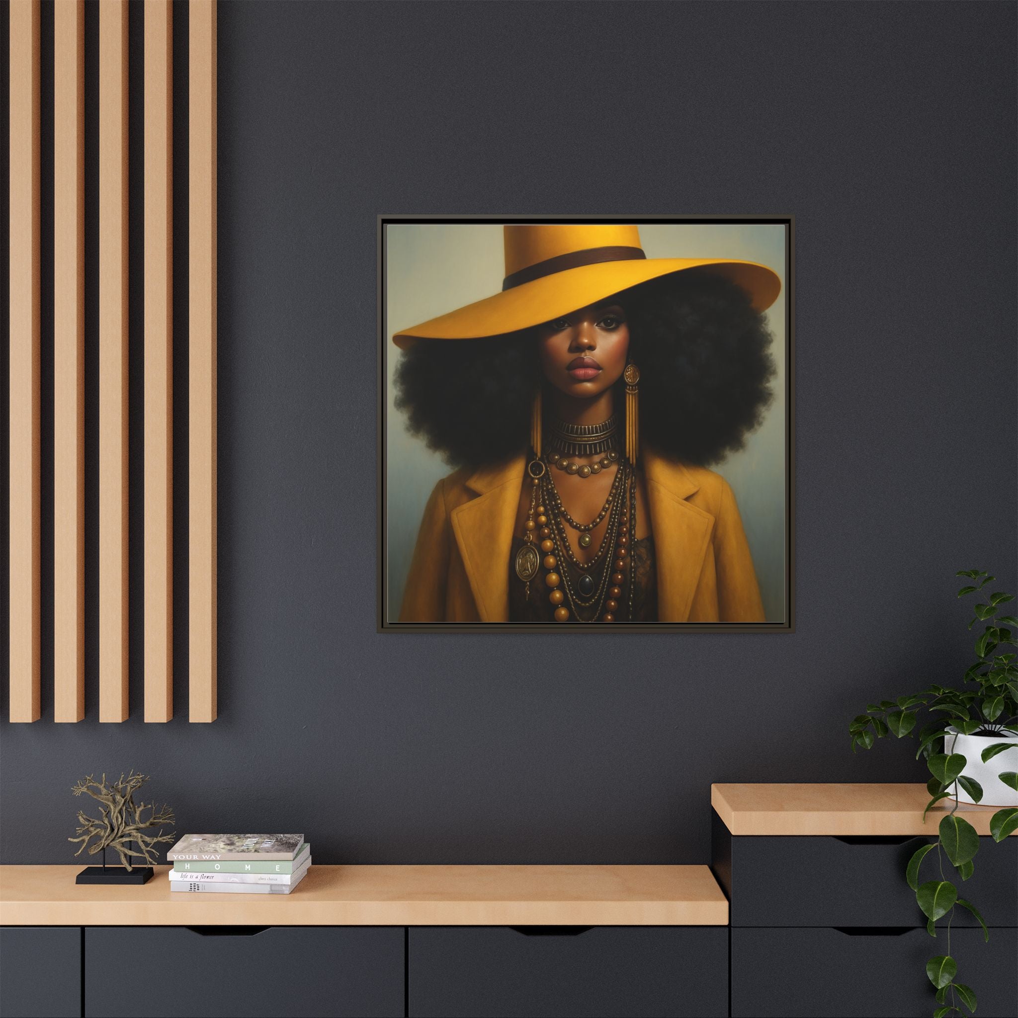 Yellow Afro Royalty of Elegance