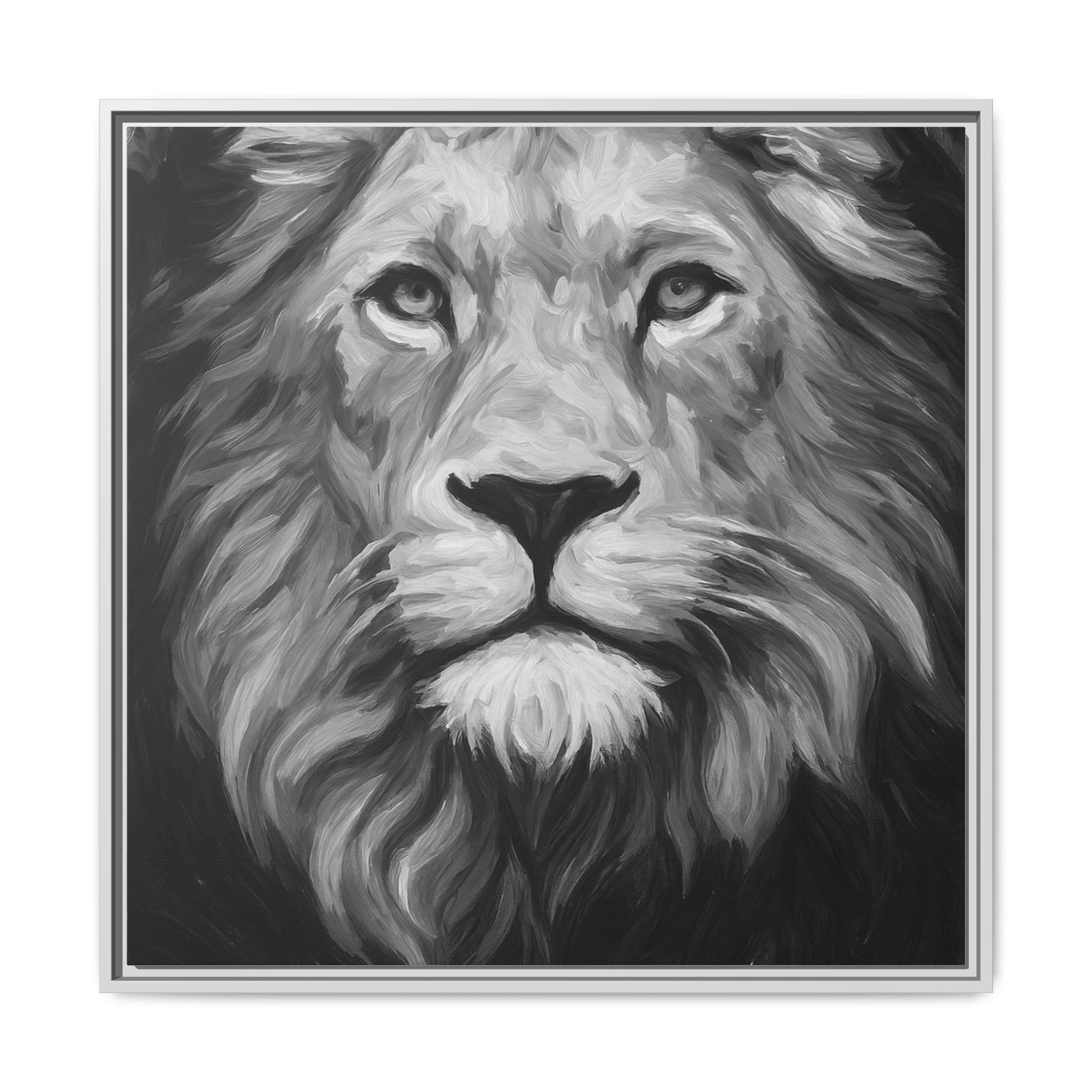 Black and White Lion 1