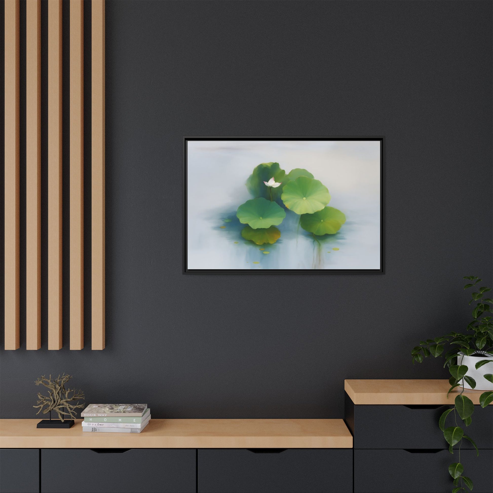 Serene Green Lotus