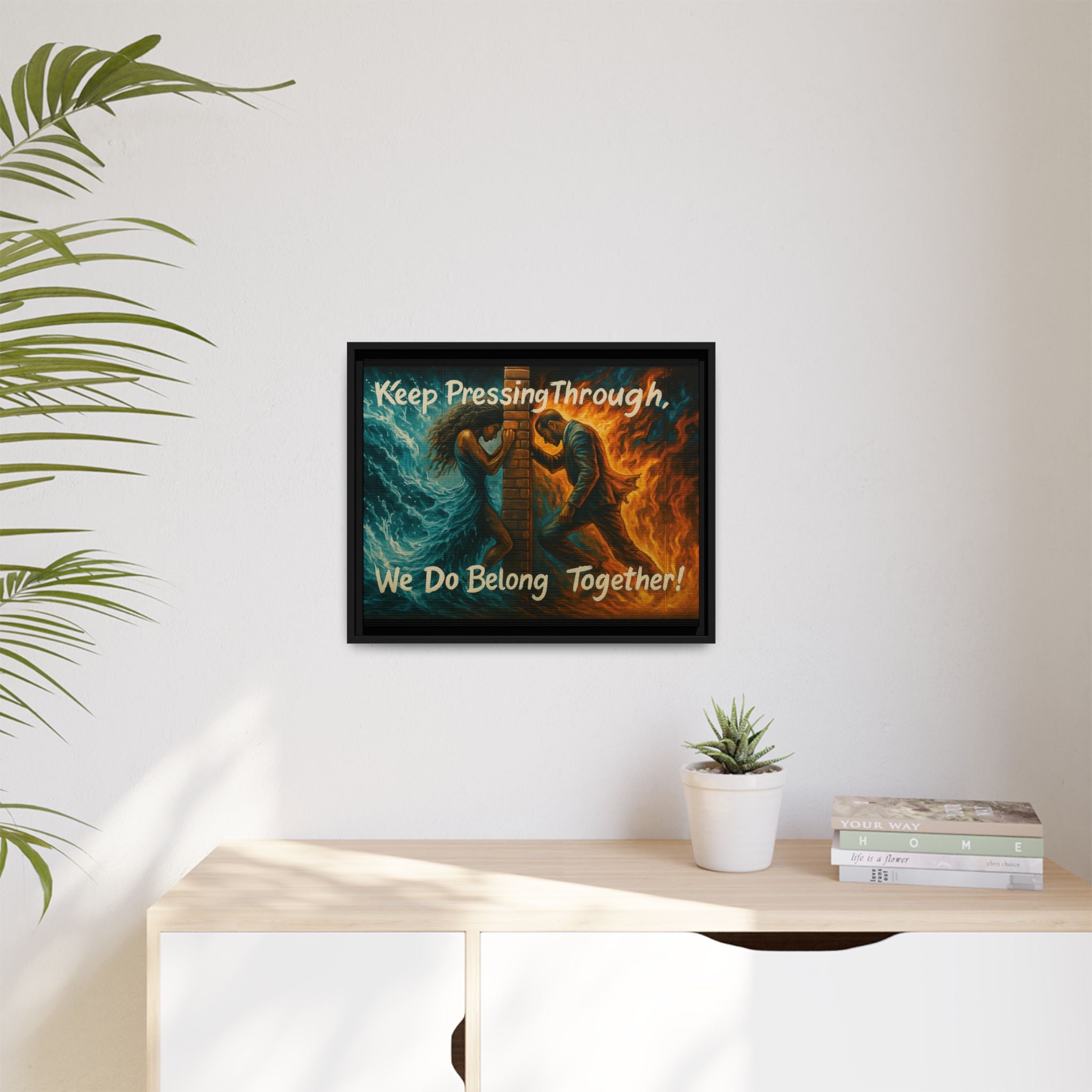 Matte Canvas, Framed (Multi-color)