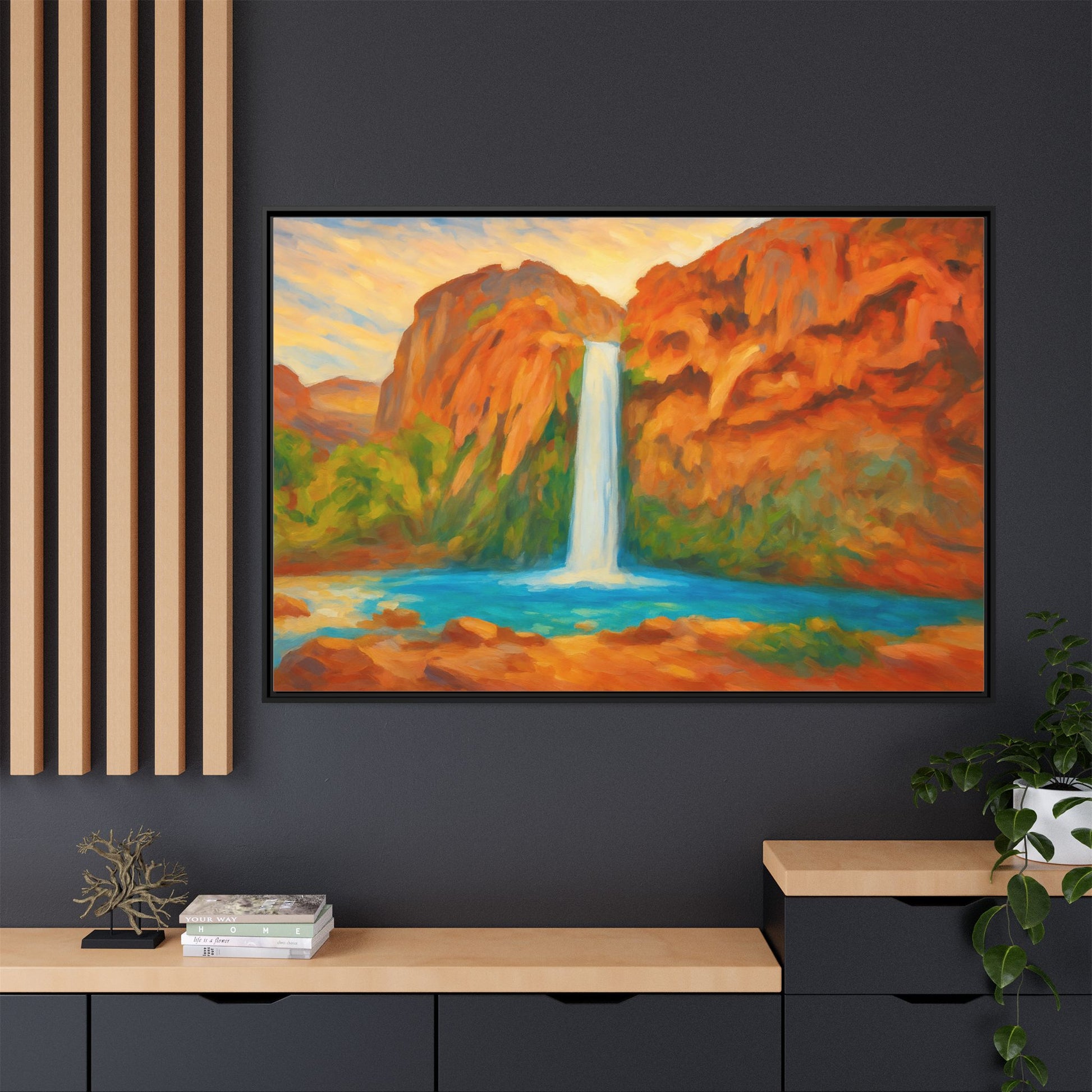 Waterfall Landscape Nature