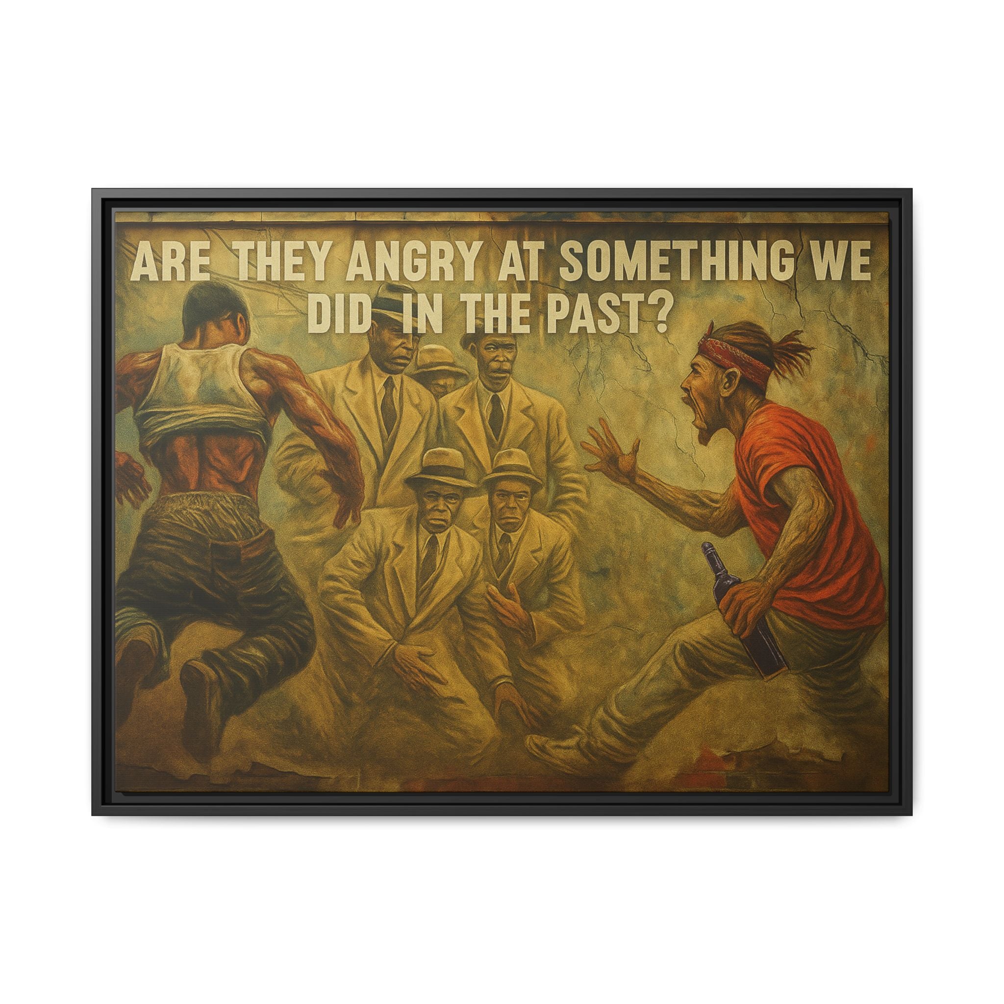 Framed Art Print: Thought-Provoking Vintage Style Wall Decor, Home Office Inspiration, Thoughtful Gift for Art Lovers