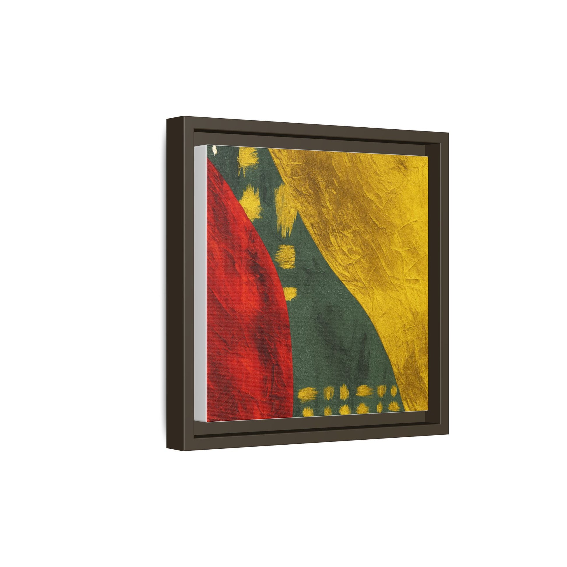 Red Green Gold Abstract