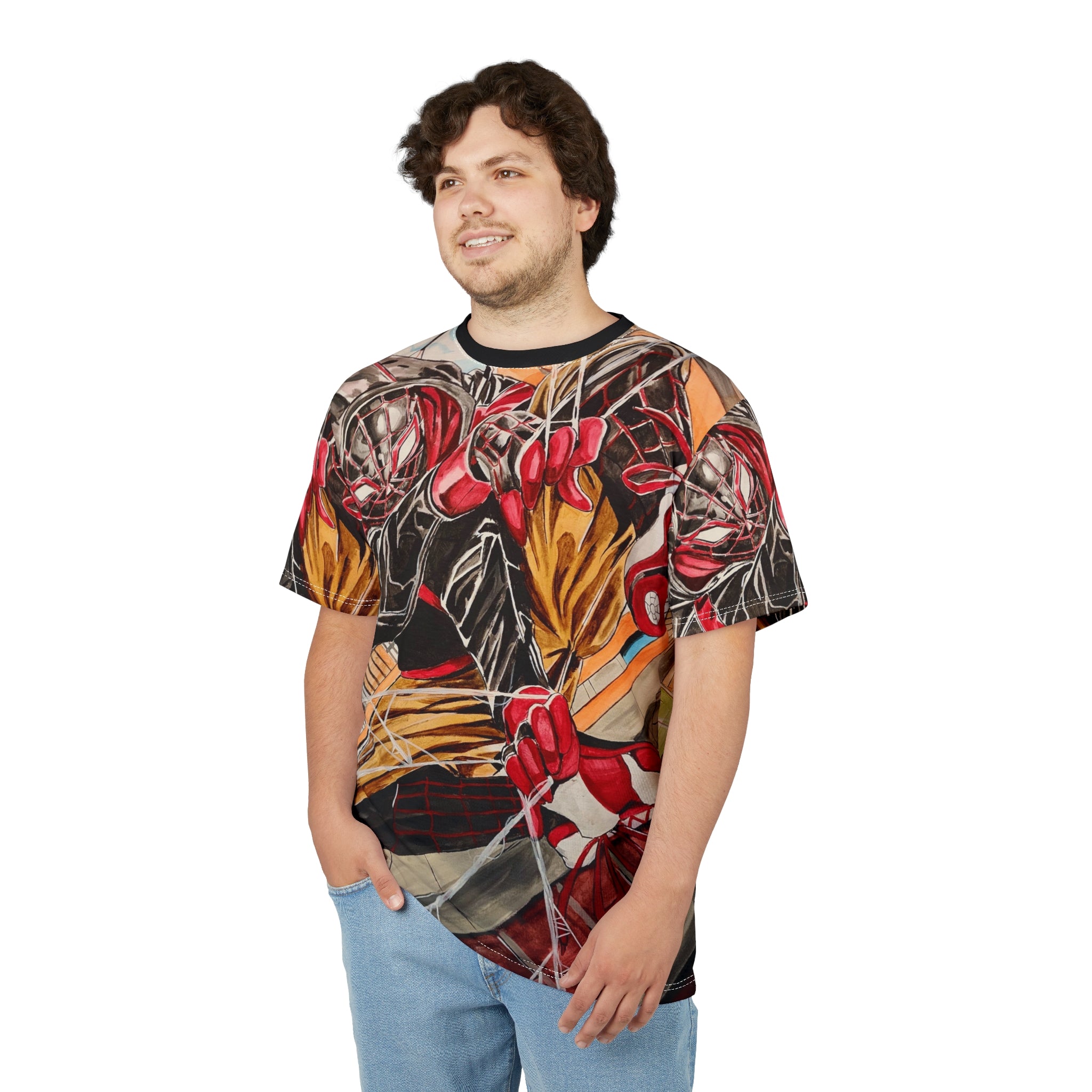 Comic Hero Miles Morales All Over TEE: SM