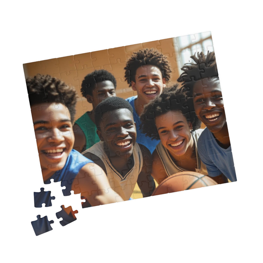 Basketball Team Photo Puzzle — Custom 110/252/520/1014-Piece Jigsaw