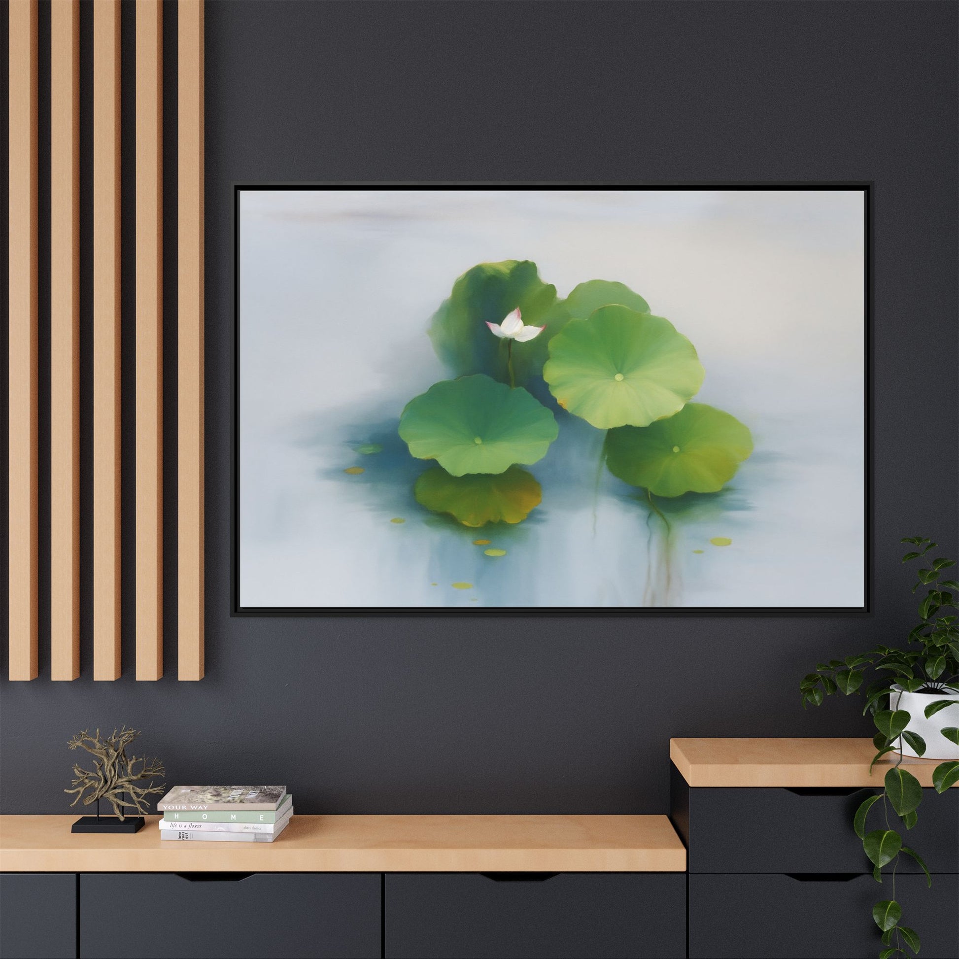Serene Green Lotus
